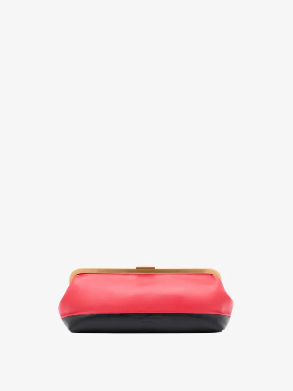 Armory Clutch in Striped Nappa Plonge made by Proenza Schouler