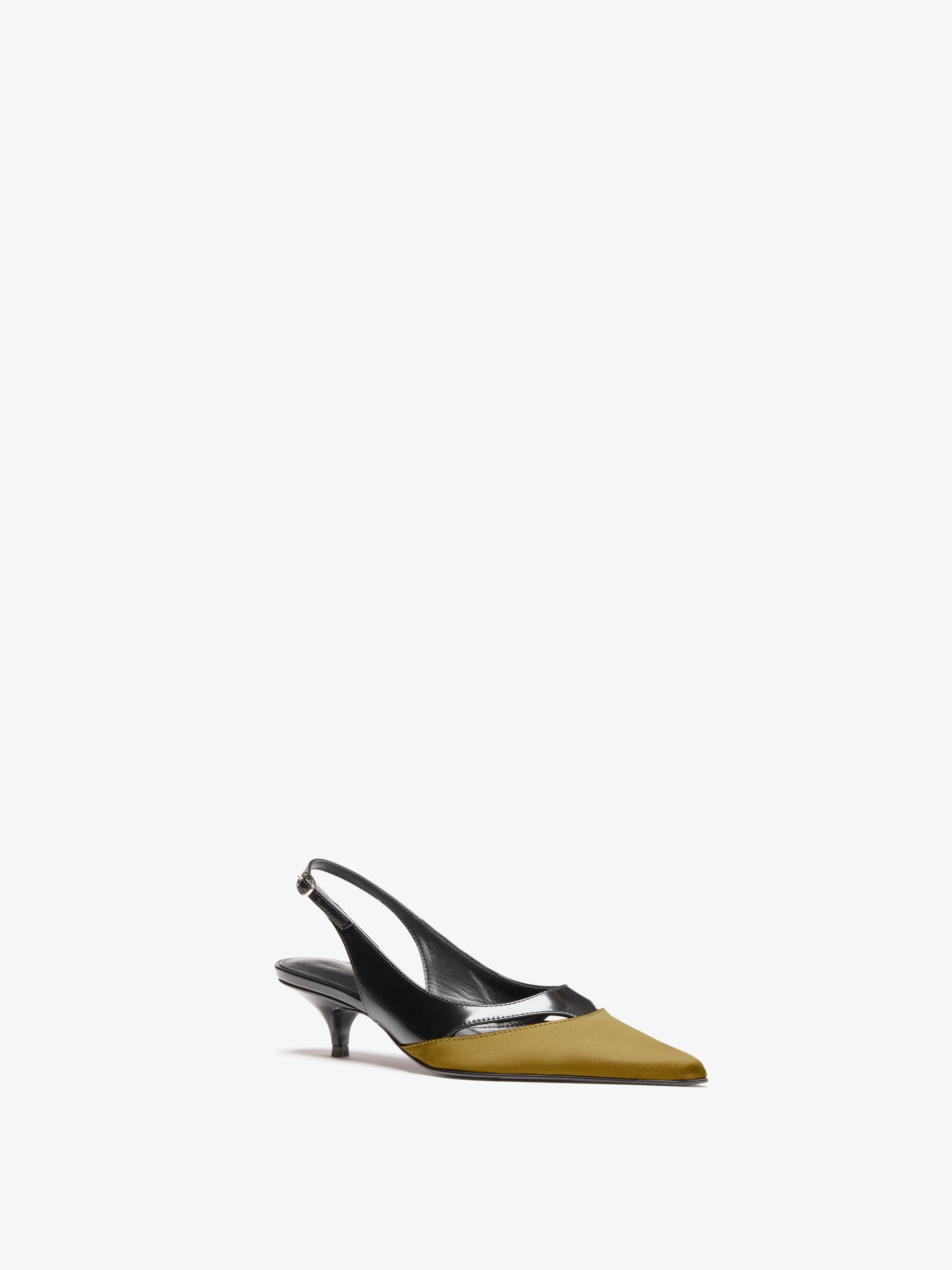Slash Slingback in Spazzolato and Satin Combo sold by Proenza Schouler product image thumbnail 2