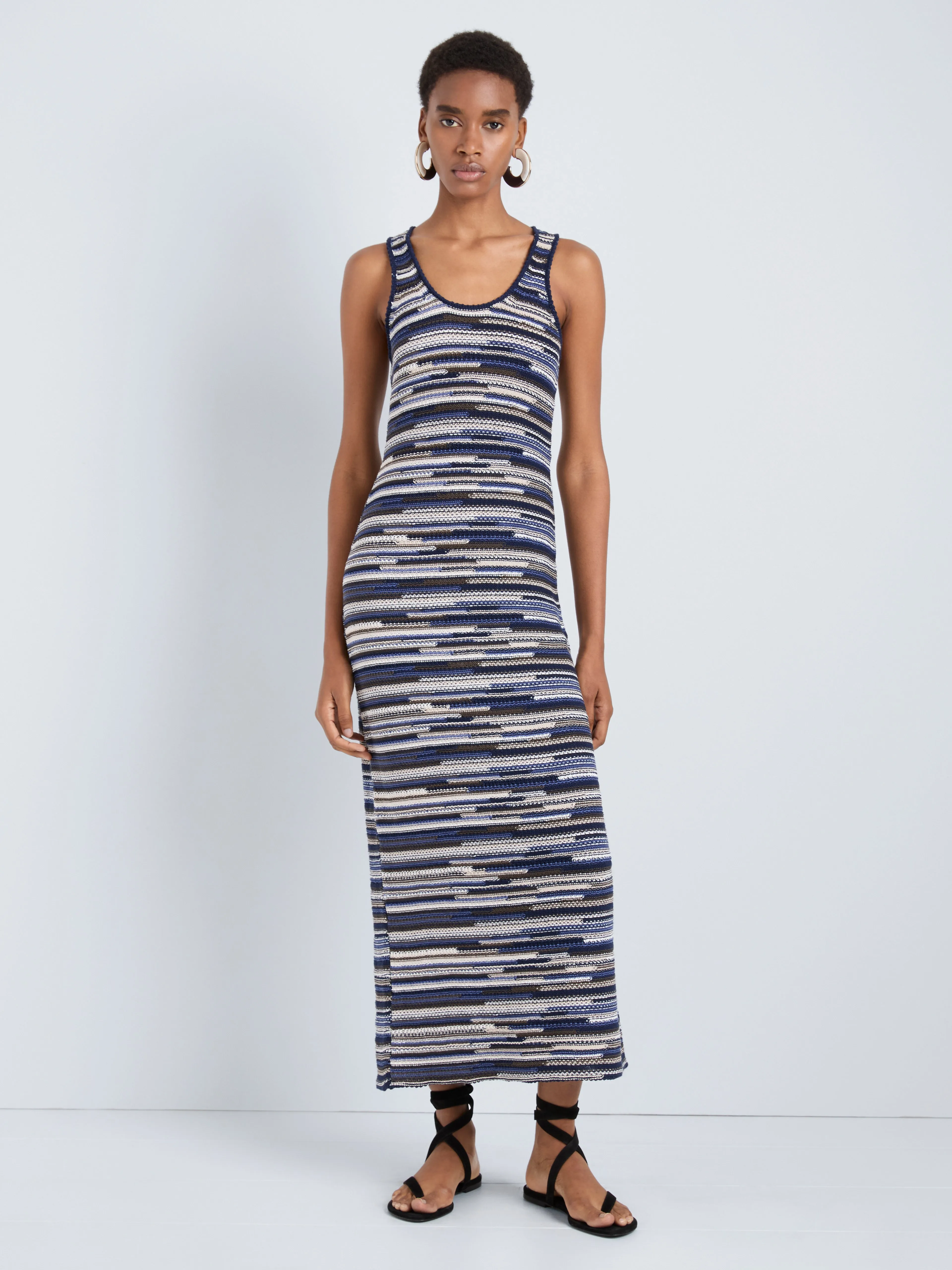 Zinah Knit Dress in Linen Dry Rib sold by Proenza Schouler product image thumbnail 5