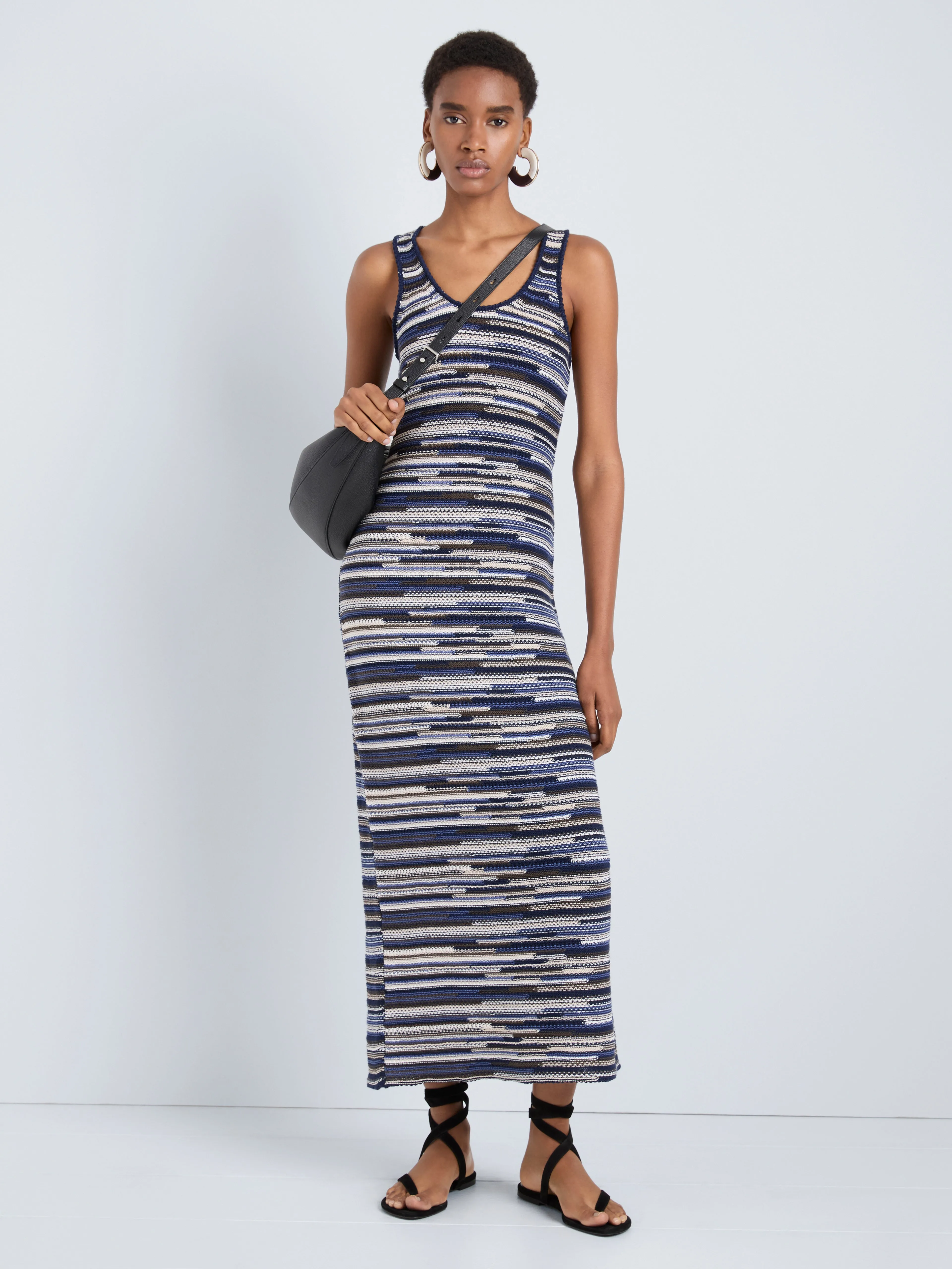 Zinah Knit Dress in Linen Dry Rib sold by Proenza Schouler product image thumbnail 2