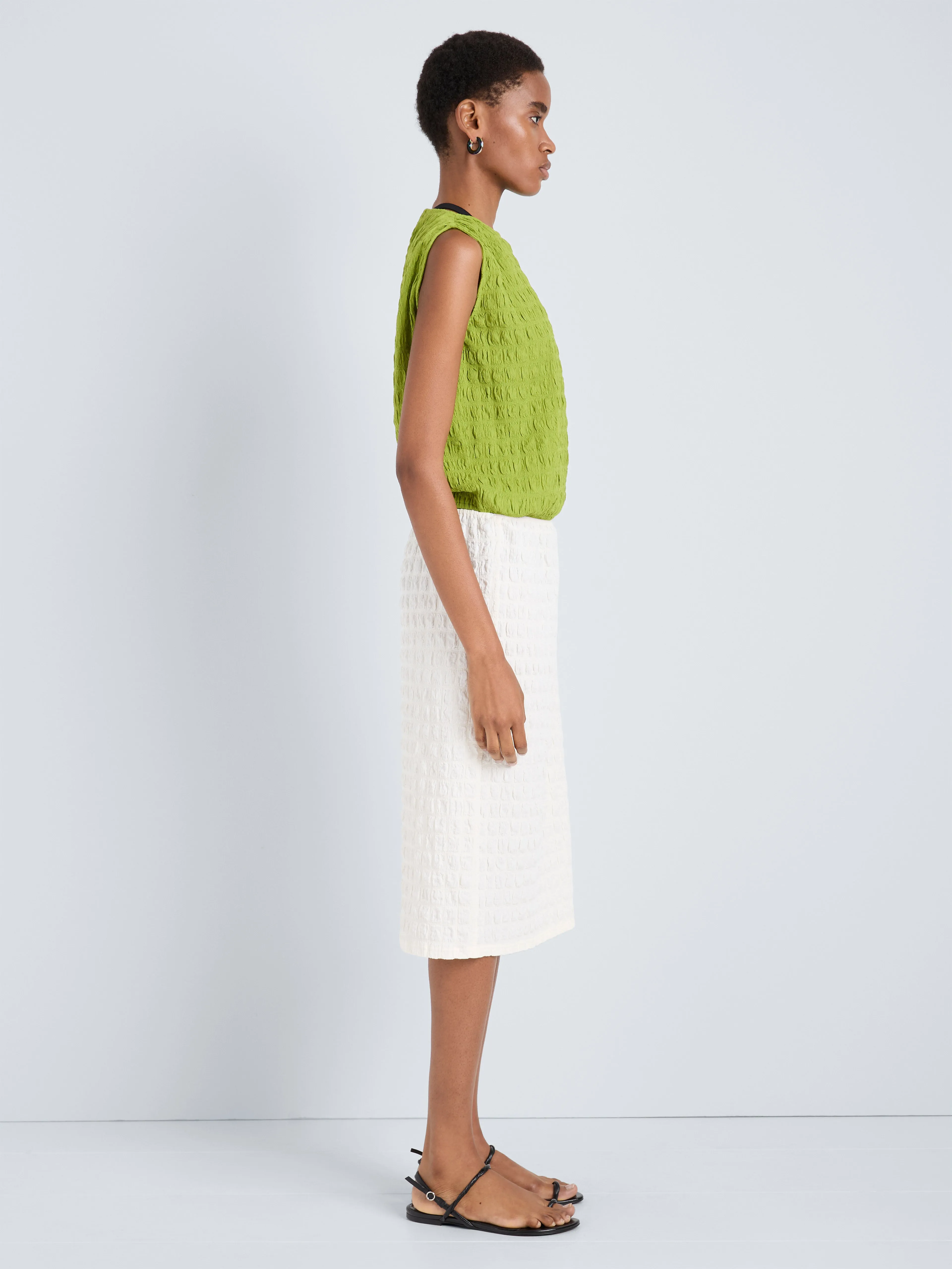 Bradley Crewneck in Textured Cotton sold by Proenza Schouler product image thumbnail 4