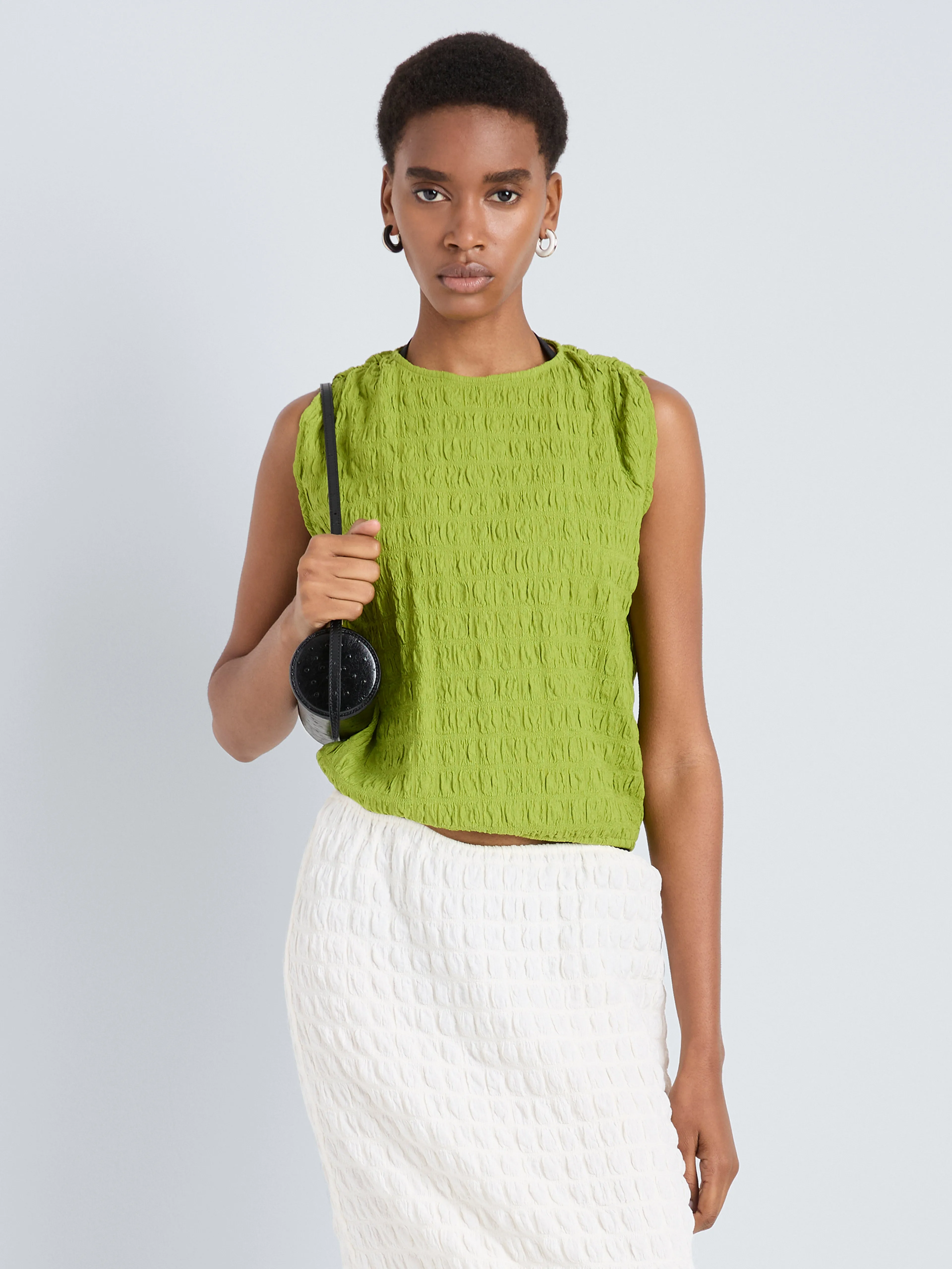 Bradley Crewneck in Textured Cotton sold by Proenza Schouler product image thumbnail 2