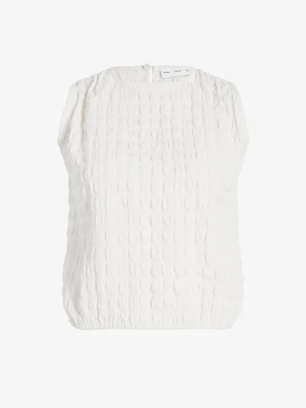 Bradley Crewneck in Textured Cotton made by Proenza Schouler