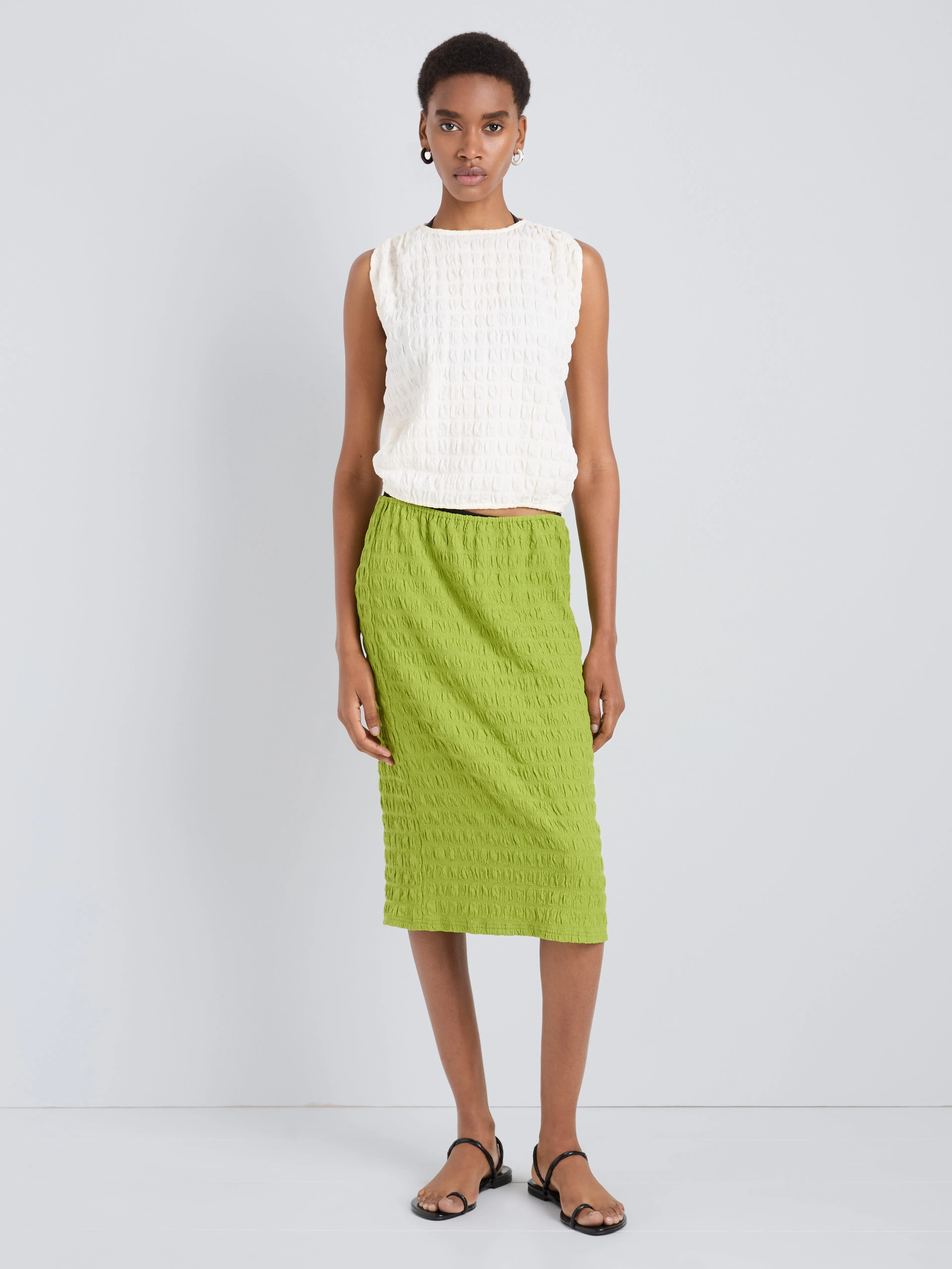 Lori Skirt in Textured Cotton sold by Proenza Schouler product image thumbnail 5