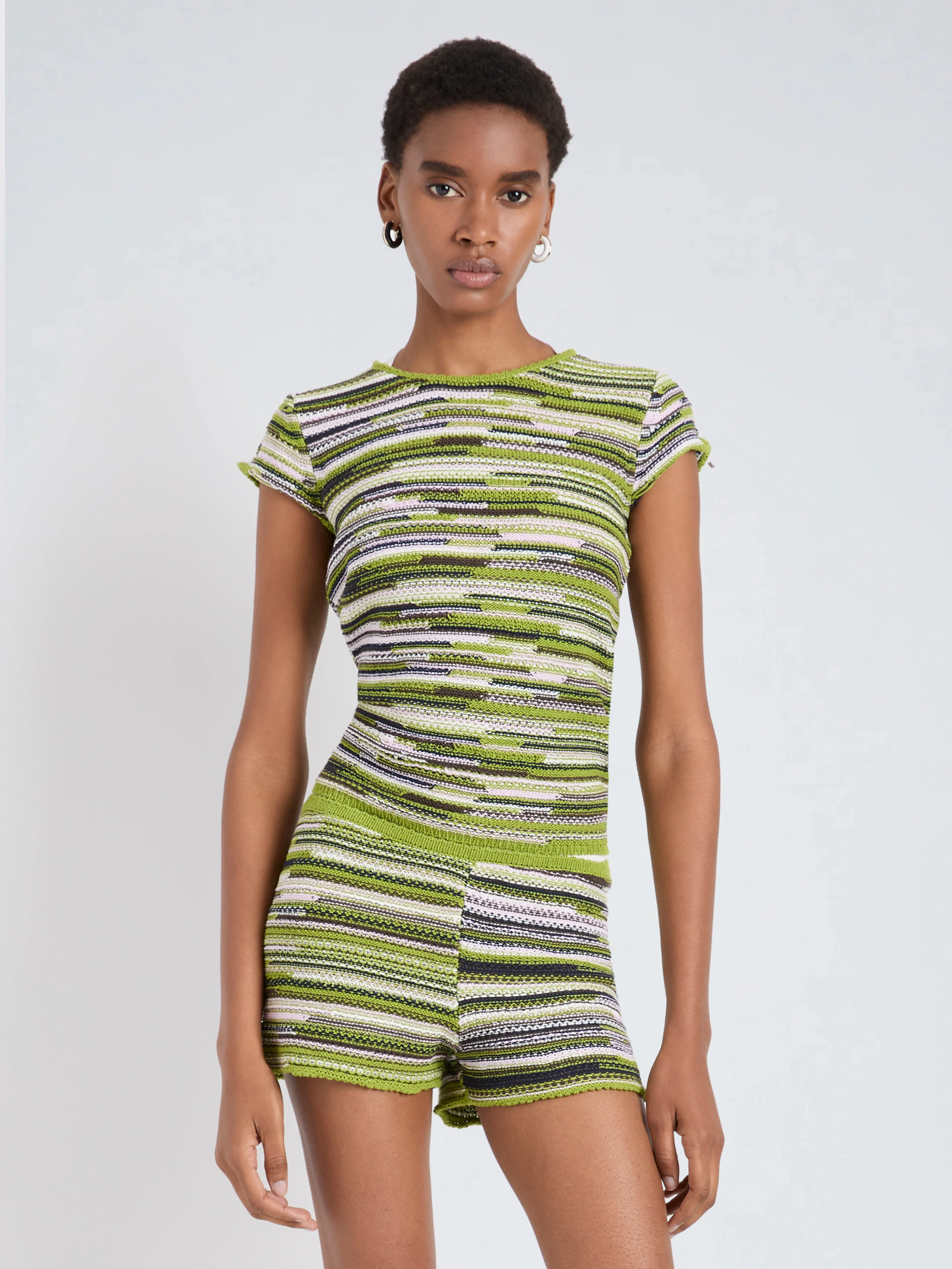Veya Knit Tee in Linen Dry Rib sold by Proenza Schouler product image thumbnail 2