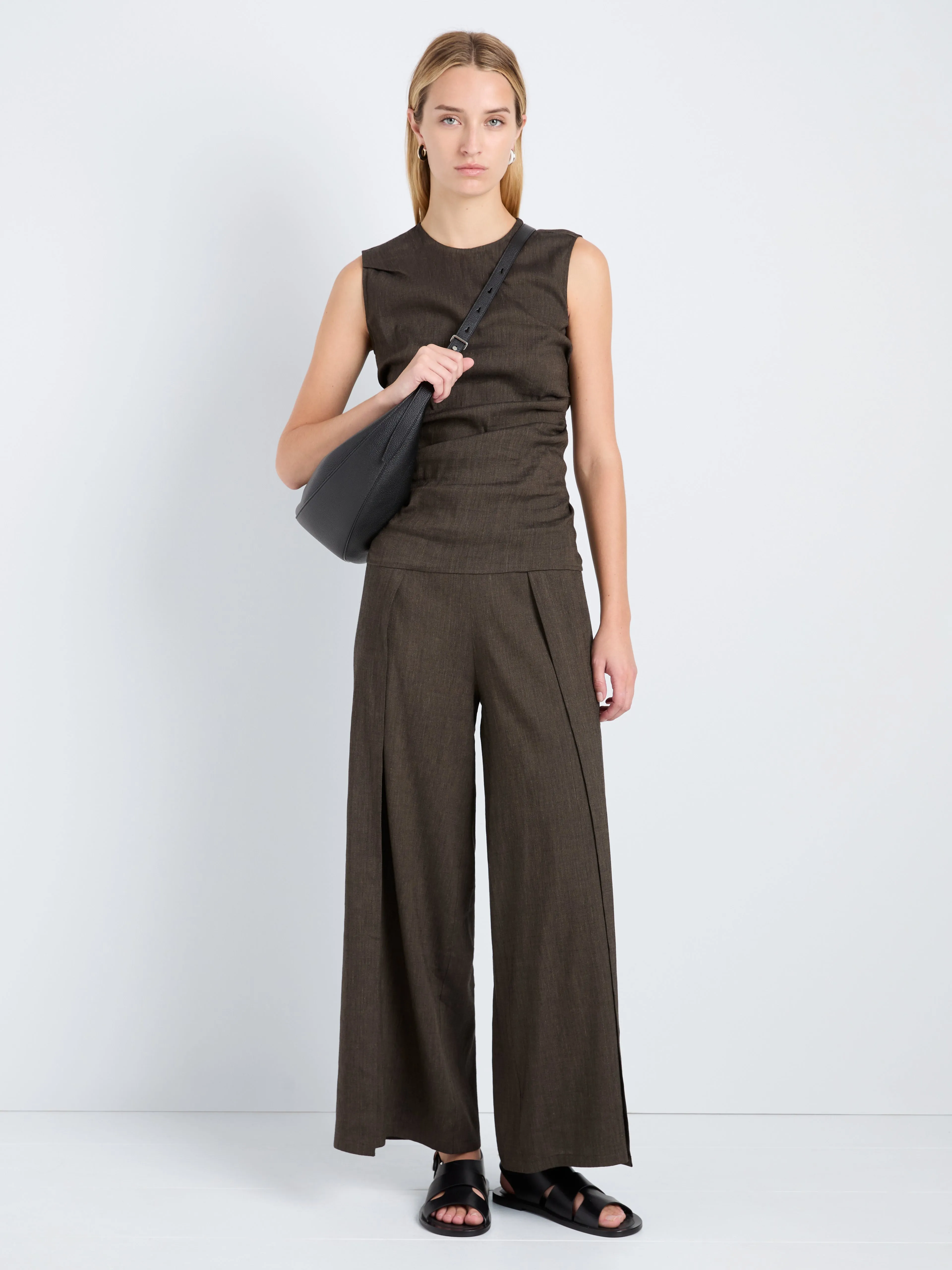 Anoushka Top in Linen Slub sold by Proenza Schouler product image thumbnail 3