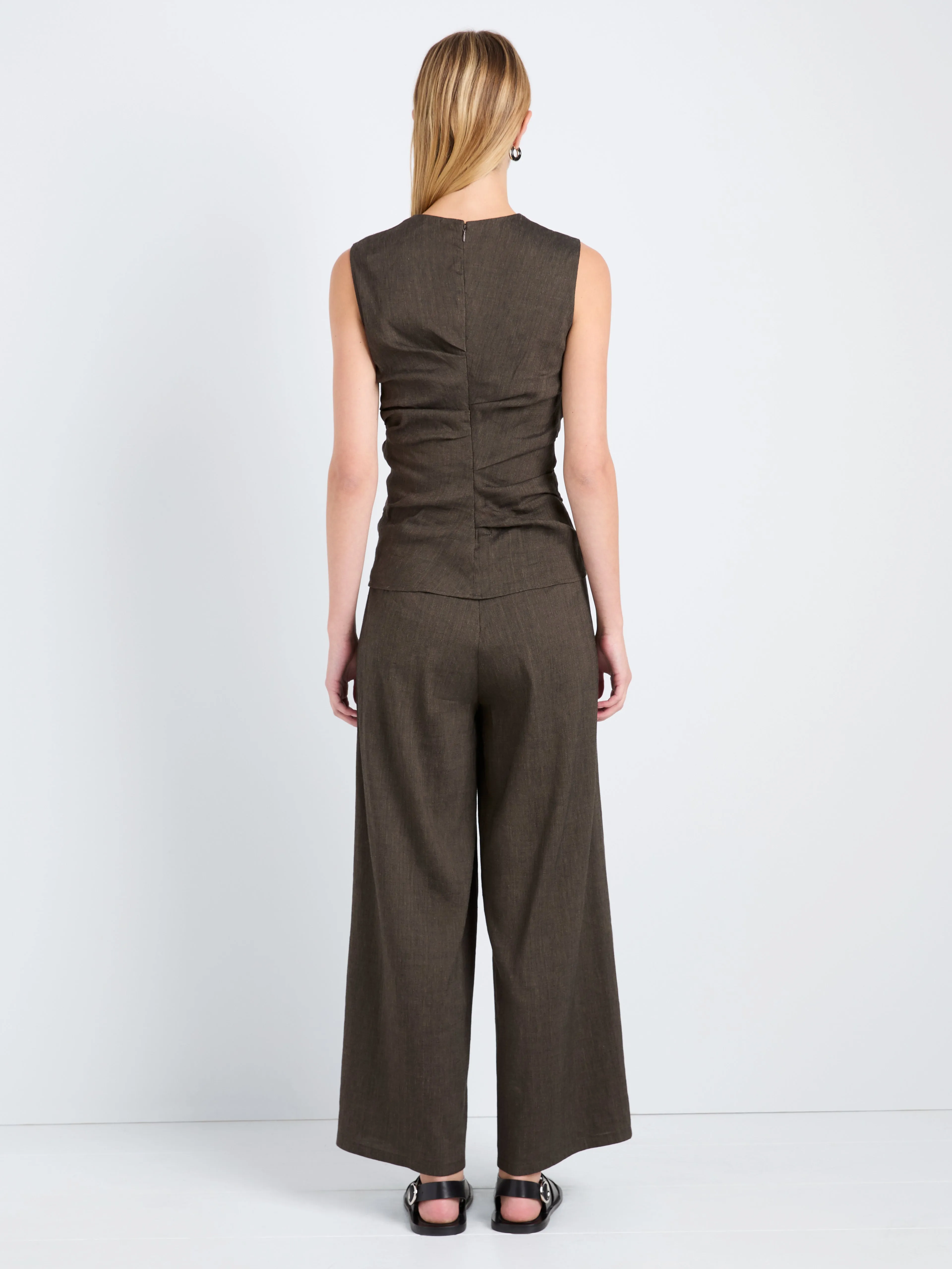 Anoushka Top in Linen Slub sold by Proenza Schouler product image thumbnail 5