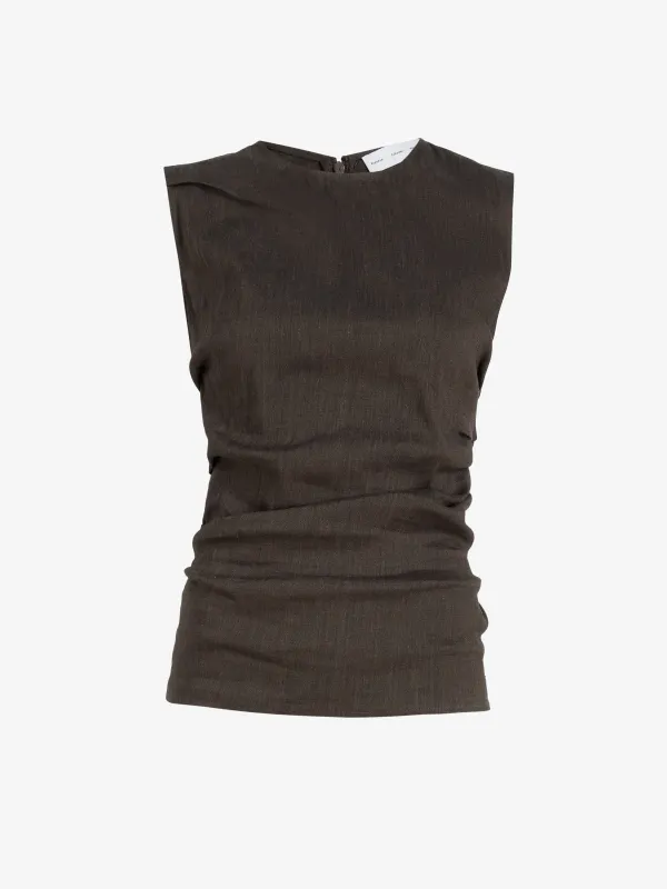 Anoushka Top in Linen Slub made by Proenza Schouler