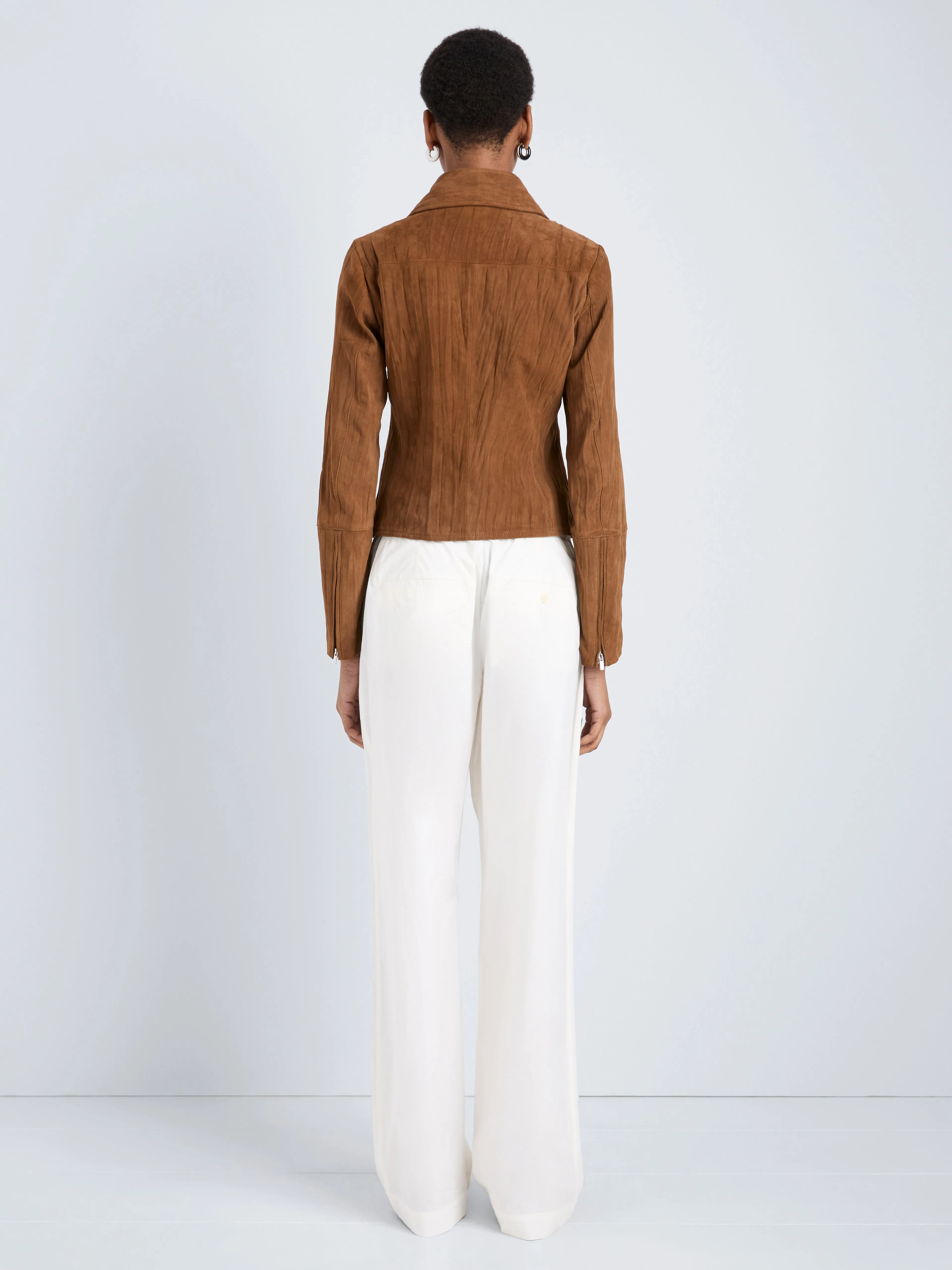 Tarin Jacket in Crinkled Suede sold by Proenza Schouler product image thumbnail 4
