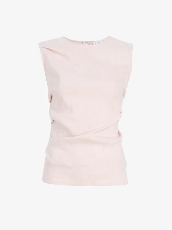 Anoushka Top in Linen Slub made by Proenza Schouler