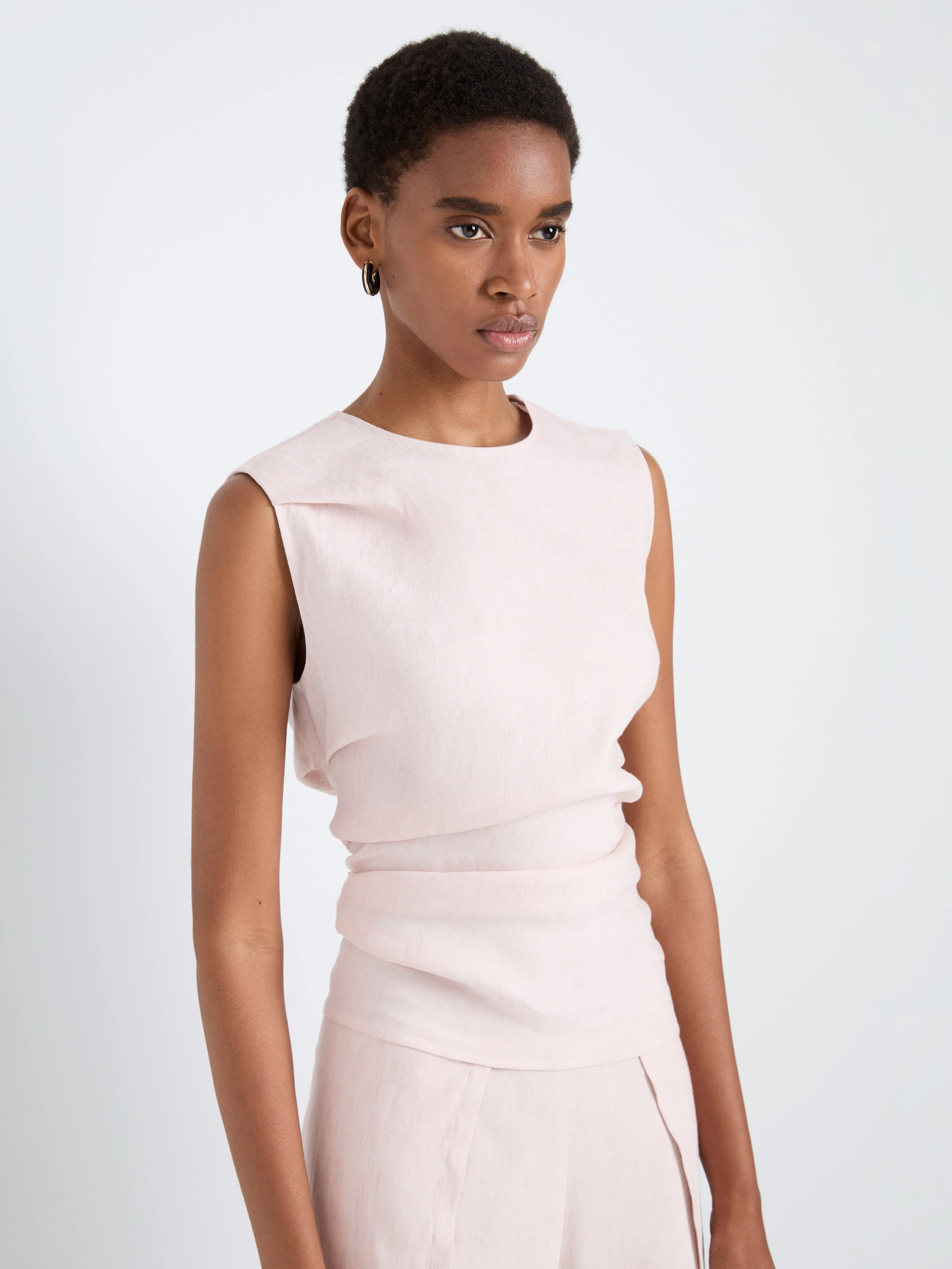 Anoushka Top in Linen Slub sold by Proenza Schouler product image thumbnail 2