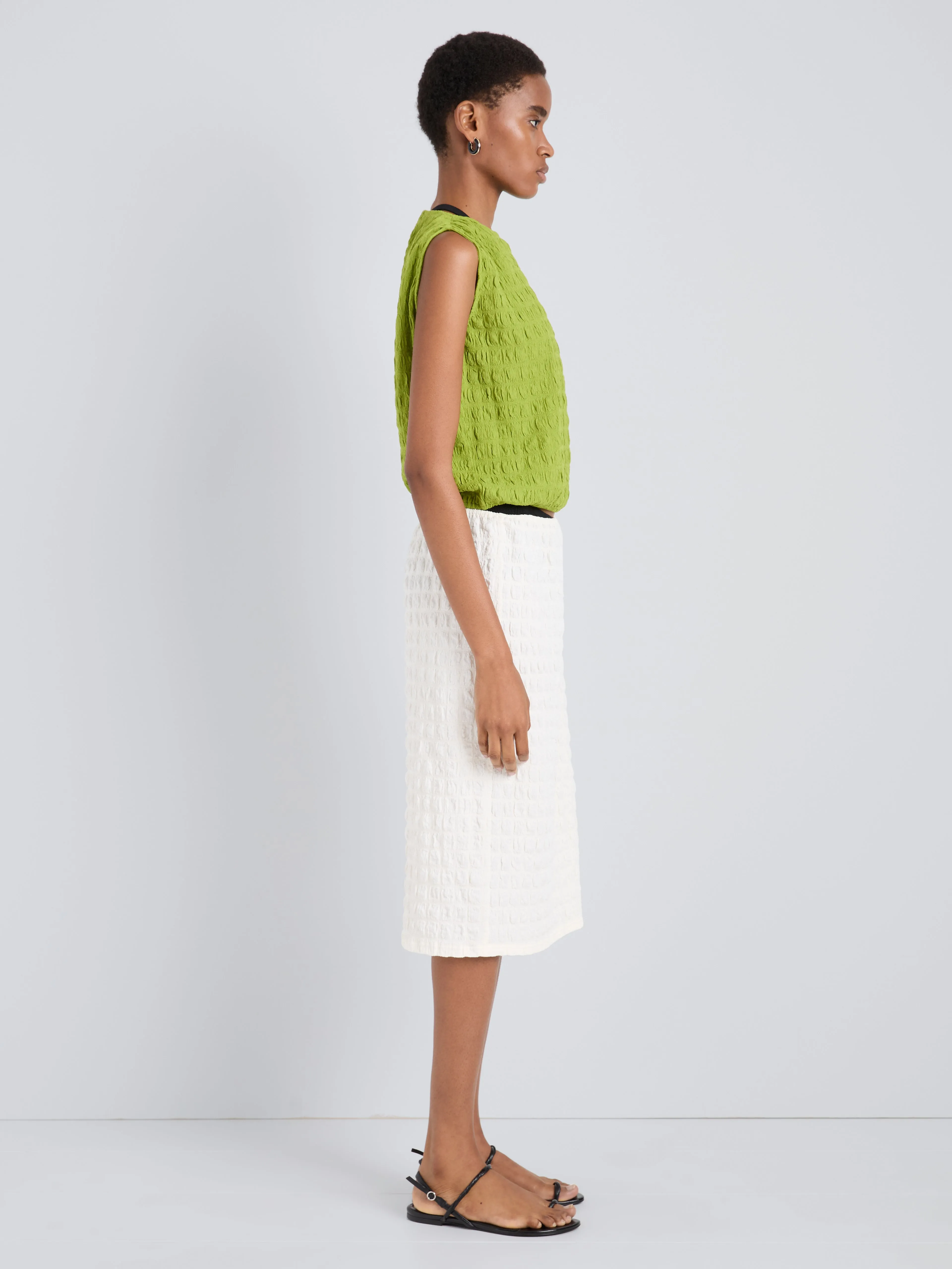 Lori Skirt in Textured Cotton sold by Proenza Schouler product image thumbnail 3