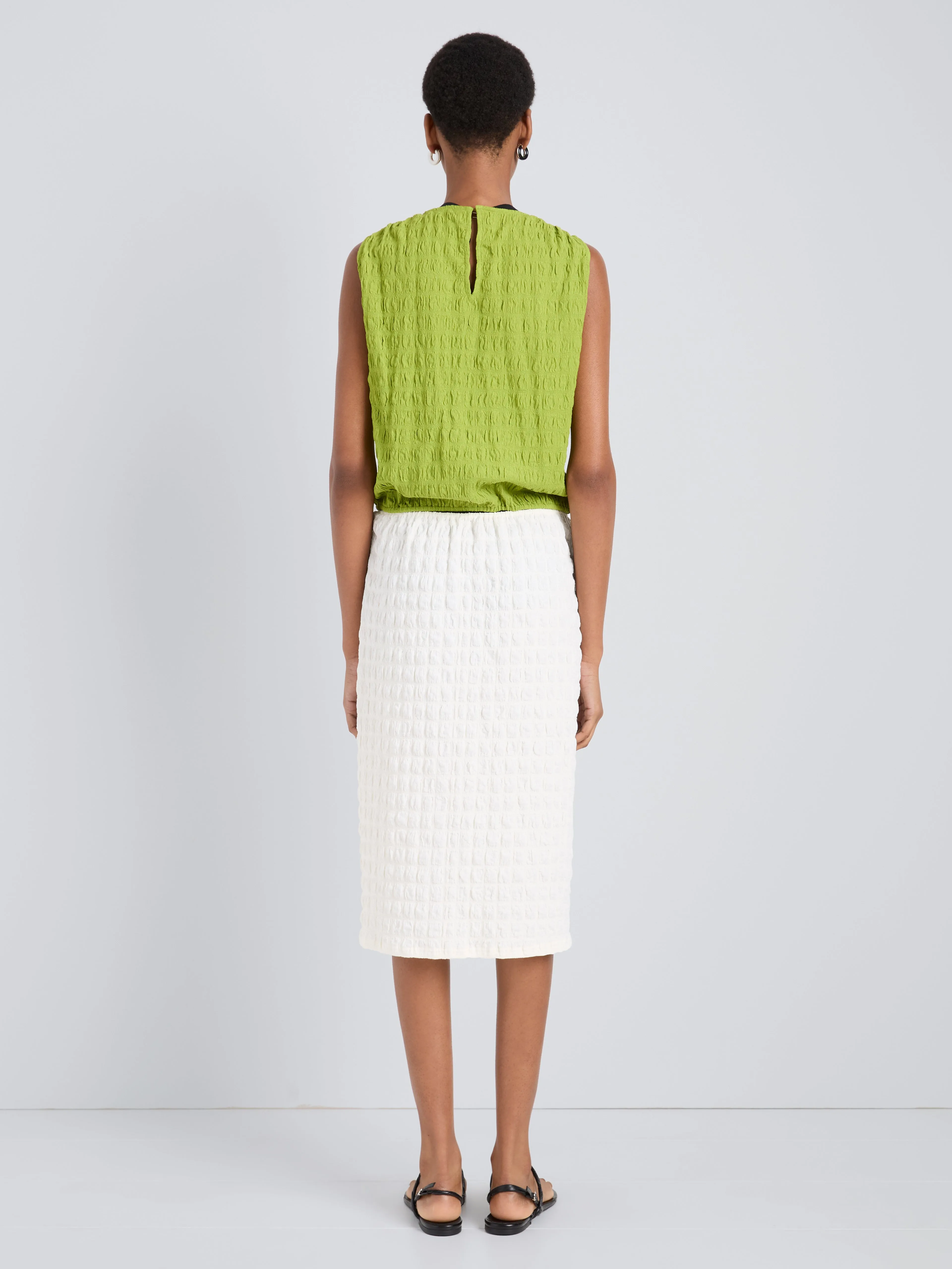 Lori Skirt in Textured Cotton sold by Proenza Schouler product image thumbnail 4