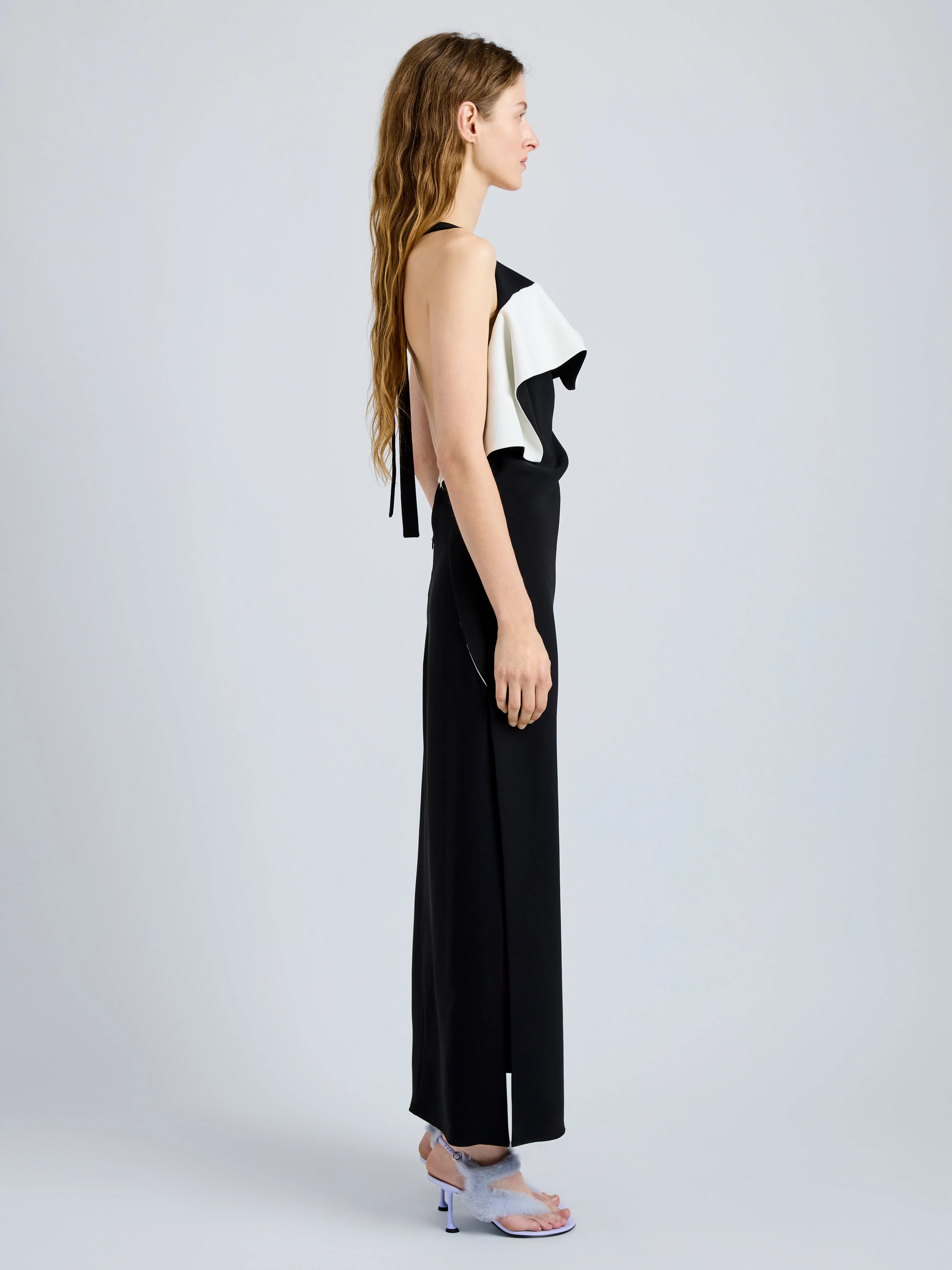 Sanna Dress in Matte Double Crepe sold by Proenza Schouler product image thumbnail 3
