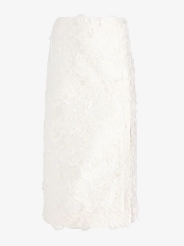 Dalma Skirt in Chrysanthemum Float Jacquard made by Proenza Schouler