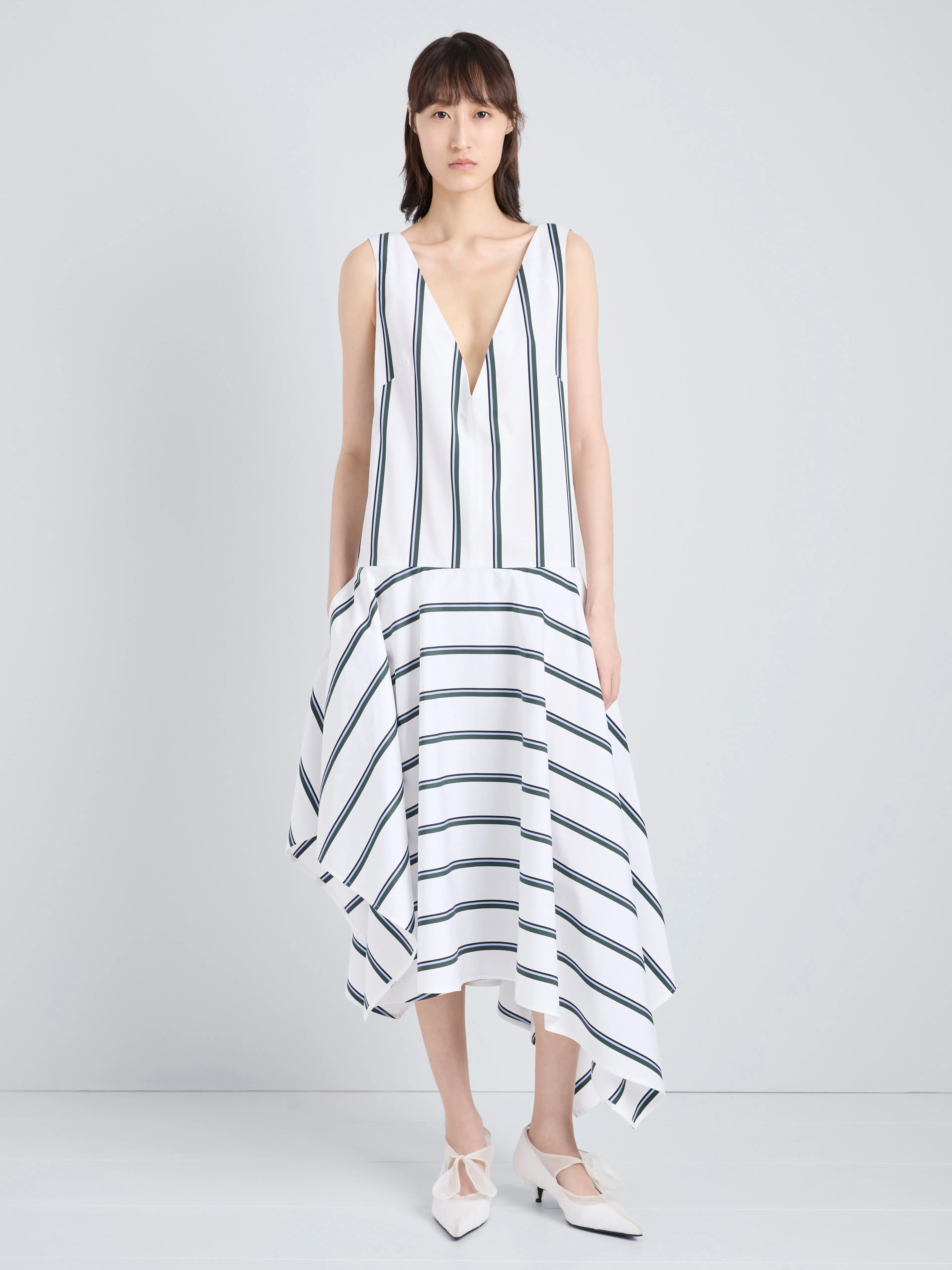 Beatriz Dress in Cotton Silk Shirting sold by Proenza Schouler product image thumbnail 2