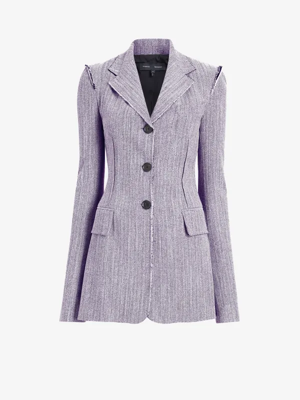 Lorenza Jacket in Static Suiting made by Proenza Schouler