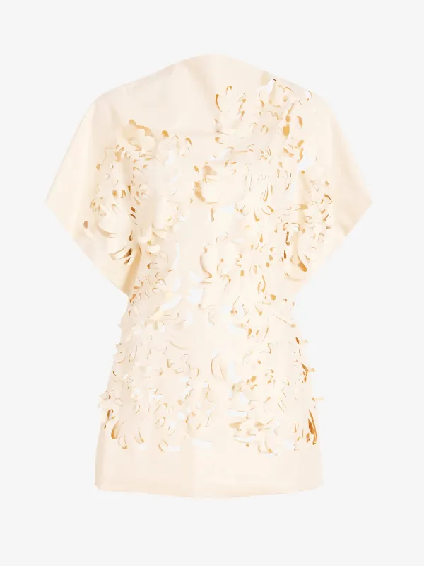 Dima Top in Lacquered Cotton made by Proenza Schouler
