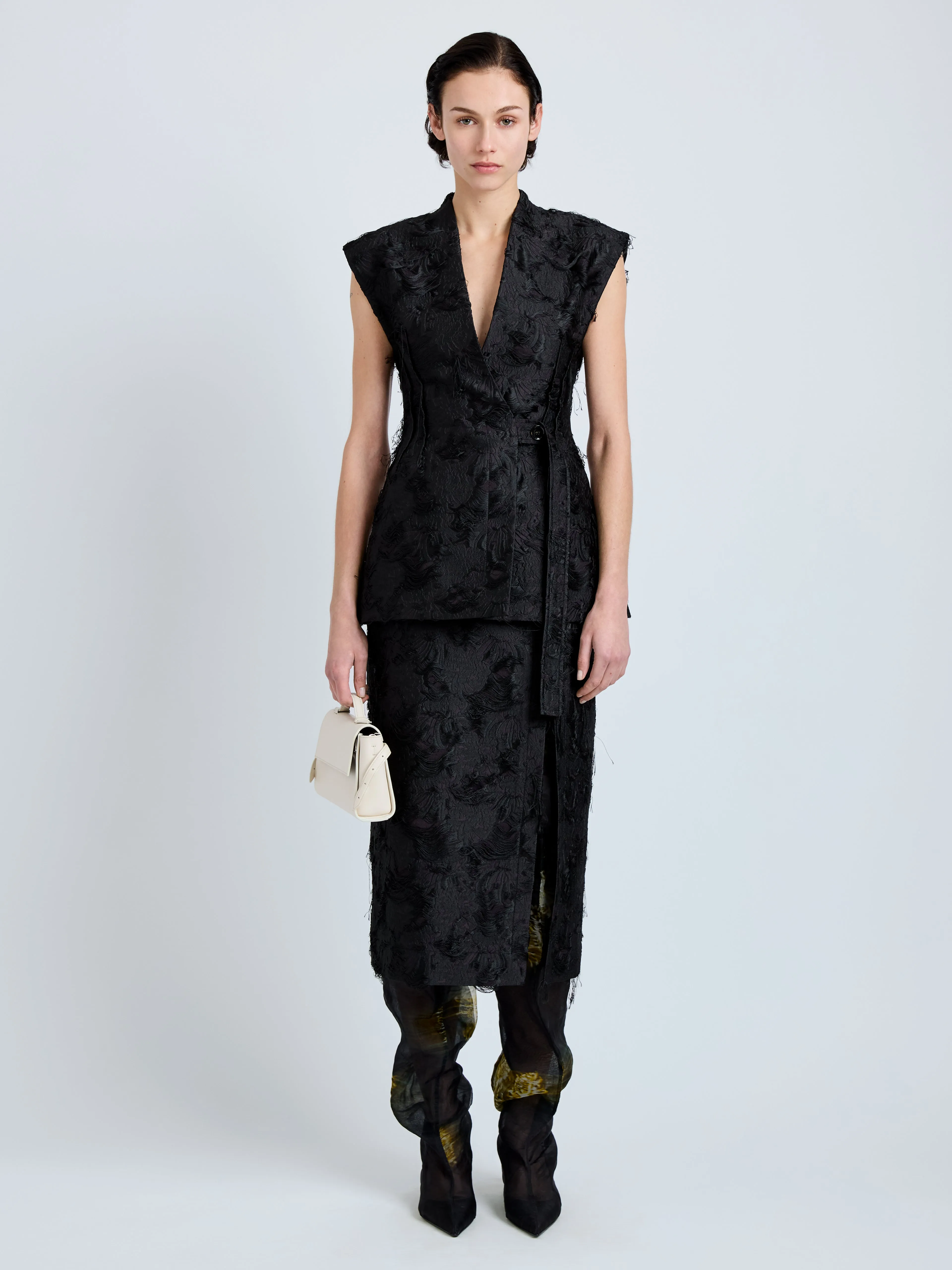 Cindle Gillet in Chrysanthemum Float Jacquard sold by Proenza Schouler product image thumbnail 3