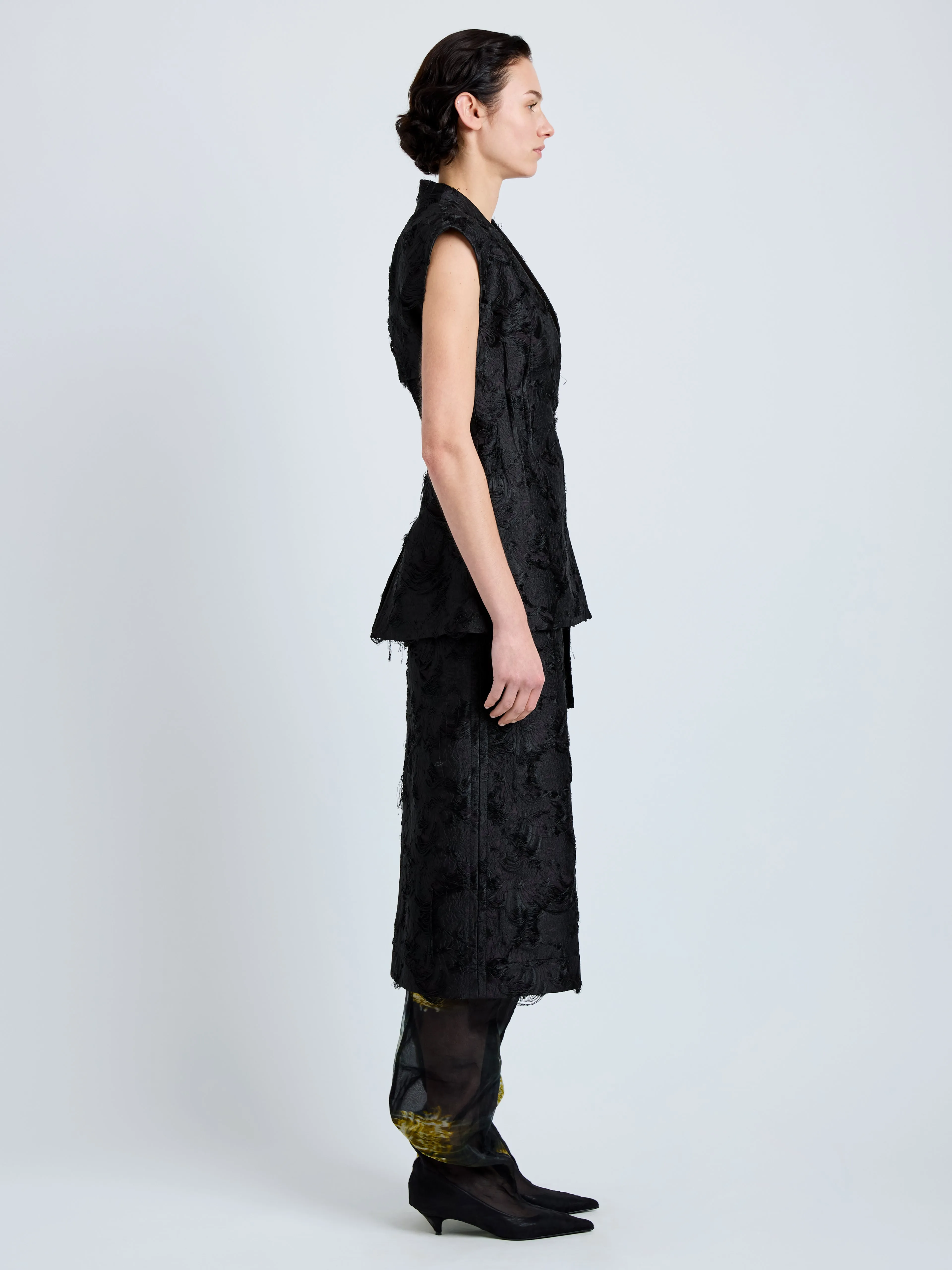 Cindle Gillet in Chrysanthemum Float Jacquard sold by Proenza Schouler product image thumbnail 4