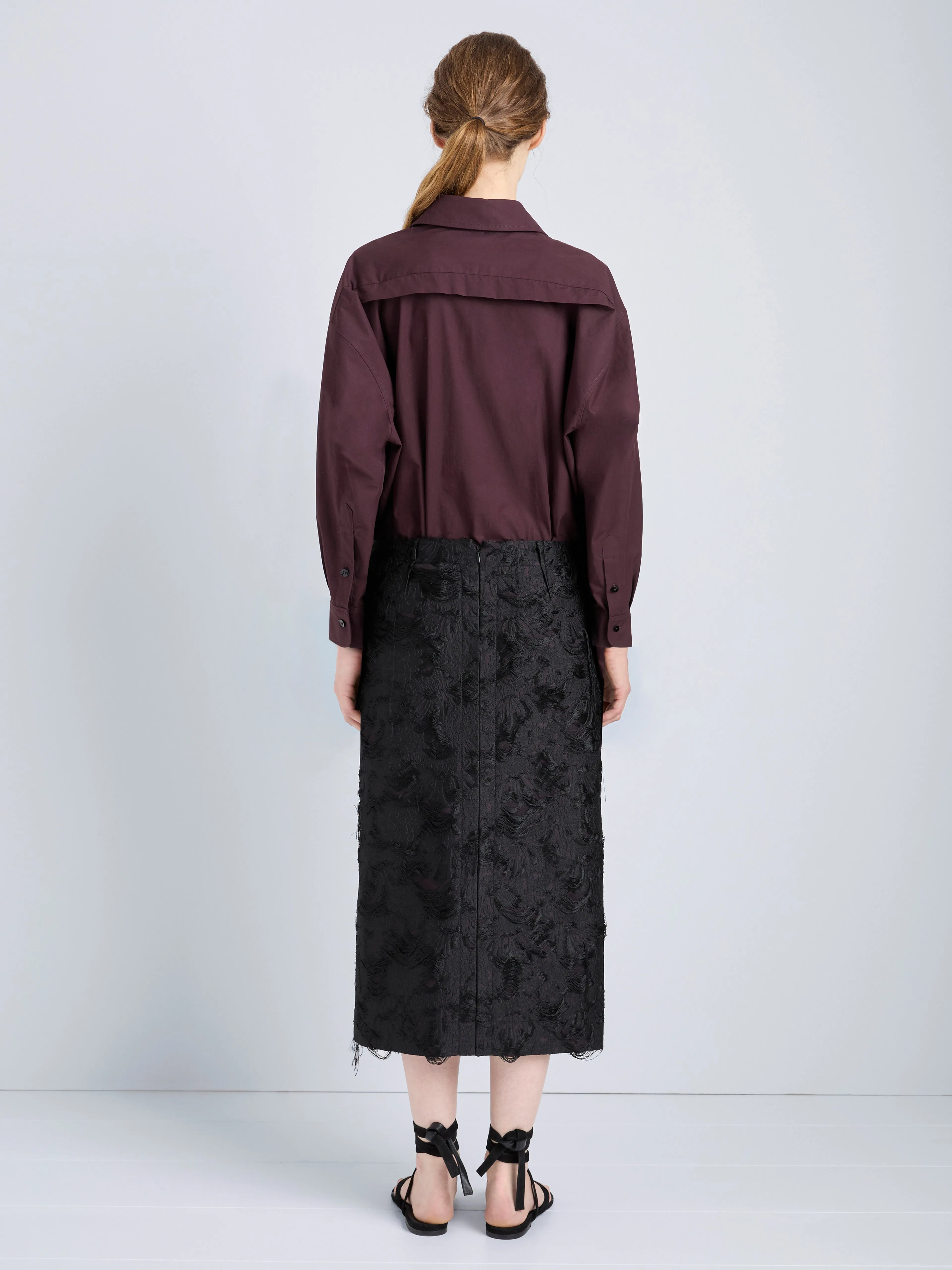 Dalma Skirt in Chrysanthemum Float Jacquard sold by Proenza Schouler product image thumbnail 4