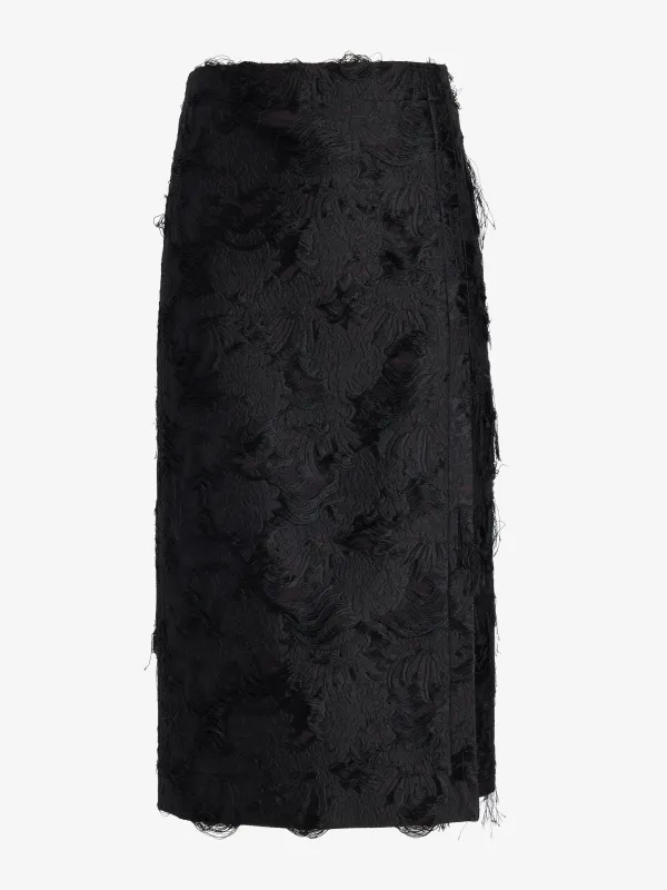 Dalma Skirt in Chrysanthemum Float Jacquard made by Proenza Schouler