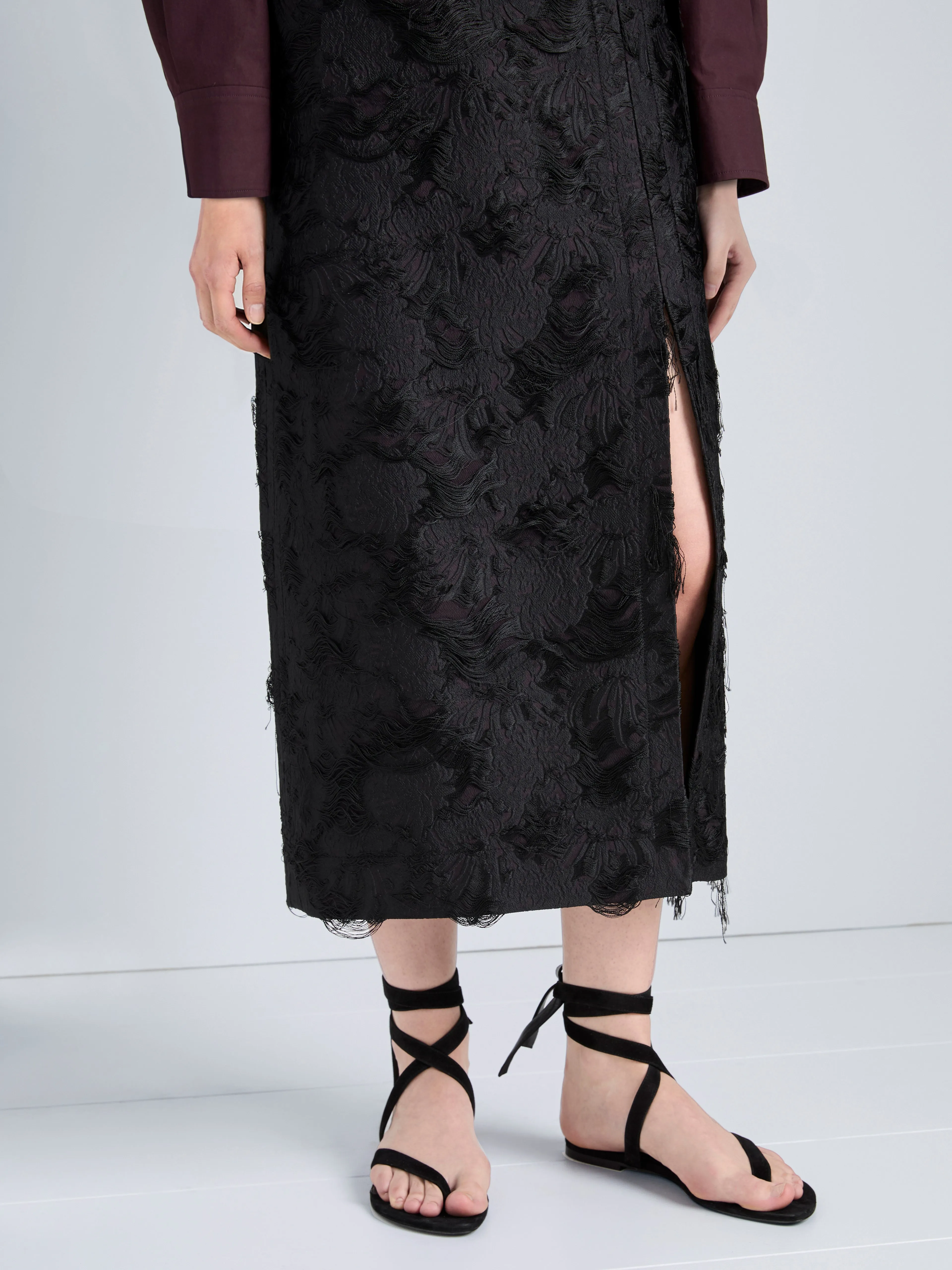 Dalma Skirt in Chrysanthemum Float Jacquard sold by Proenza Schouler product image thumbnail 5
