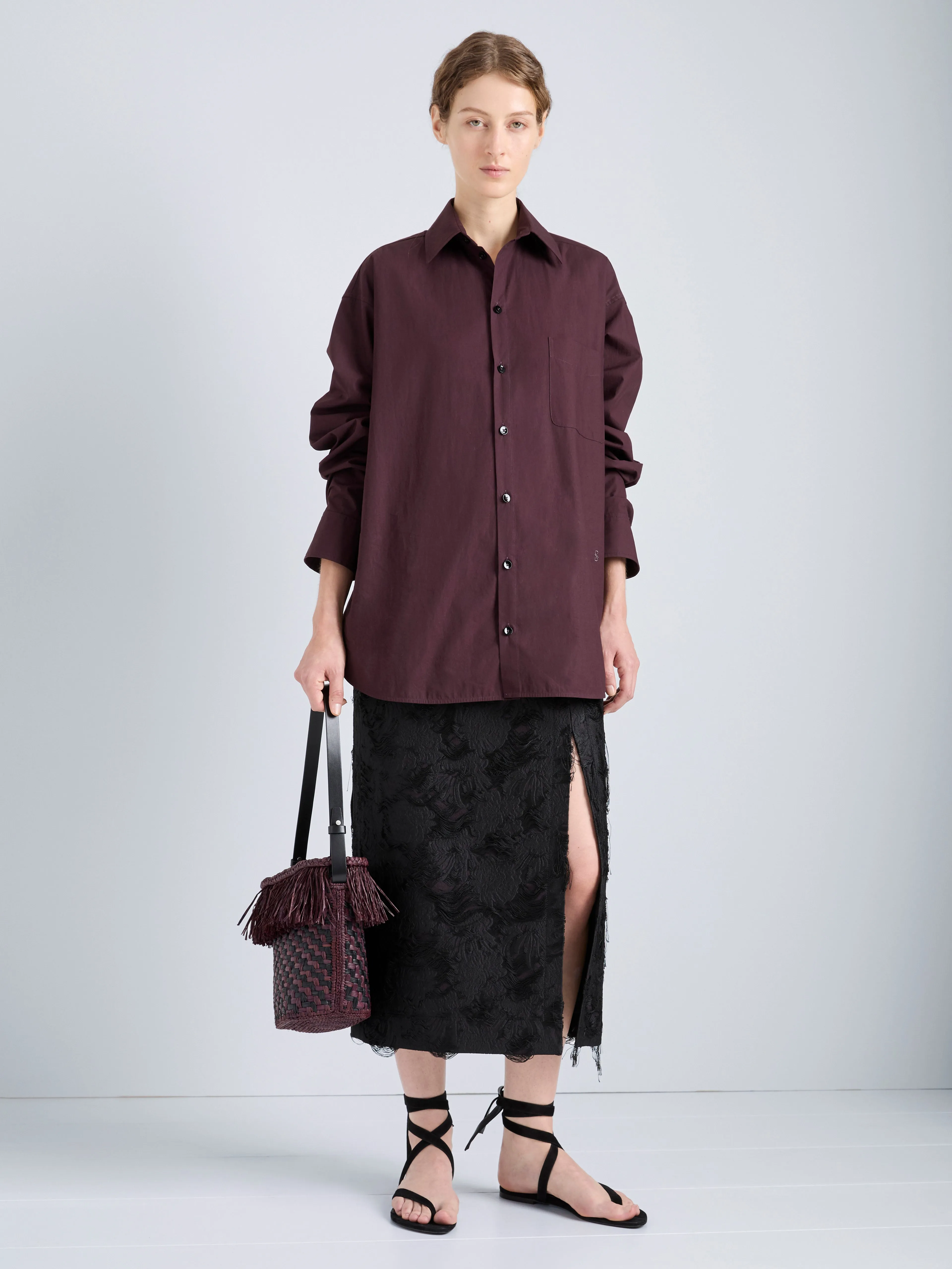 Dalma Skirt in Chrysanthemum Float Jacquard sold by Proenza Schouler product image thumbnail 2