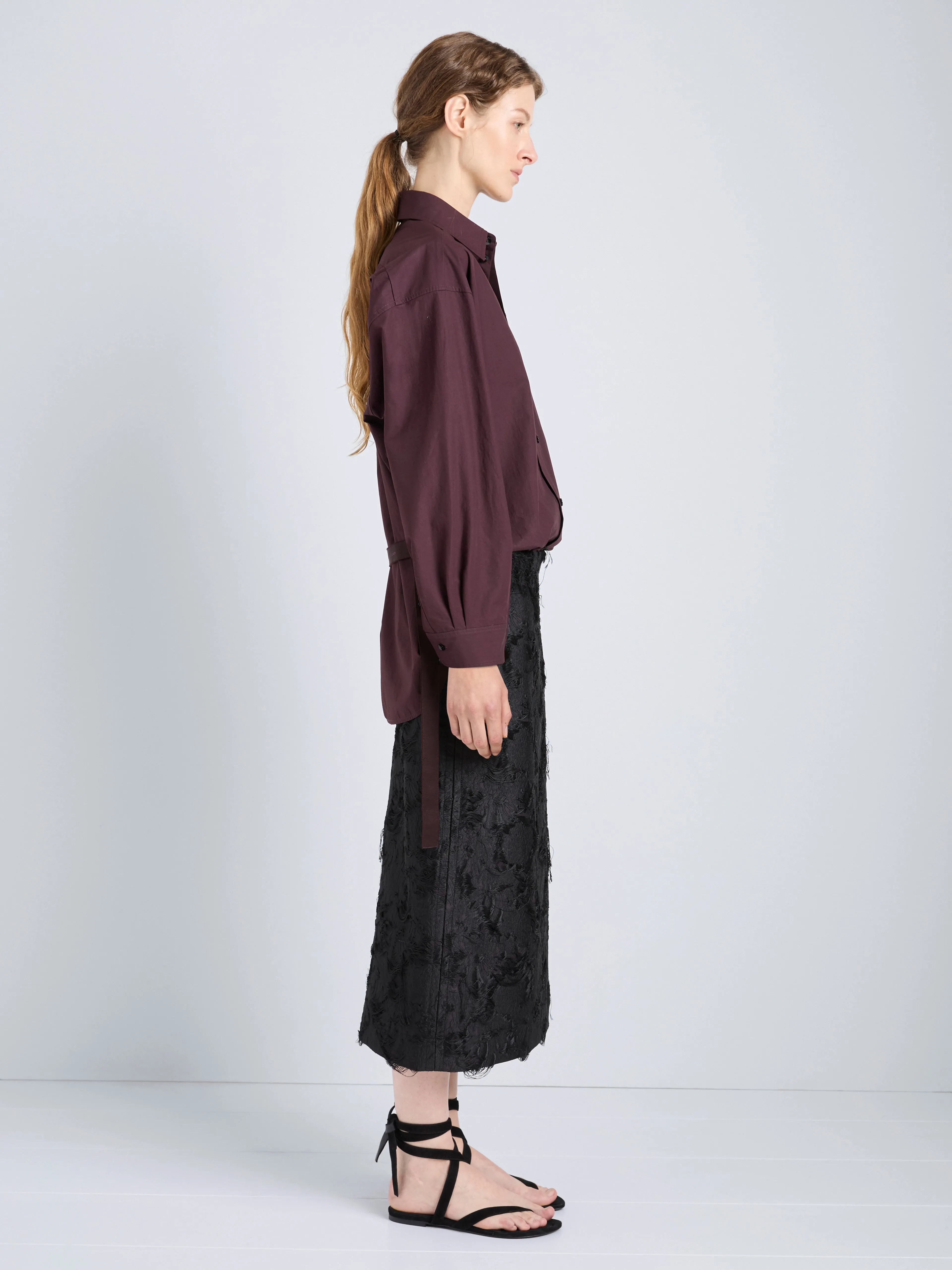 Dalma Skirt in Chrysanthemum Float Jacquard sold by Proenza Schouler product image thumbnail 3