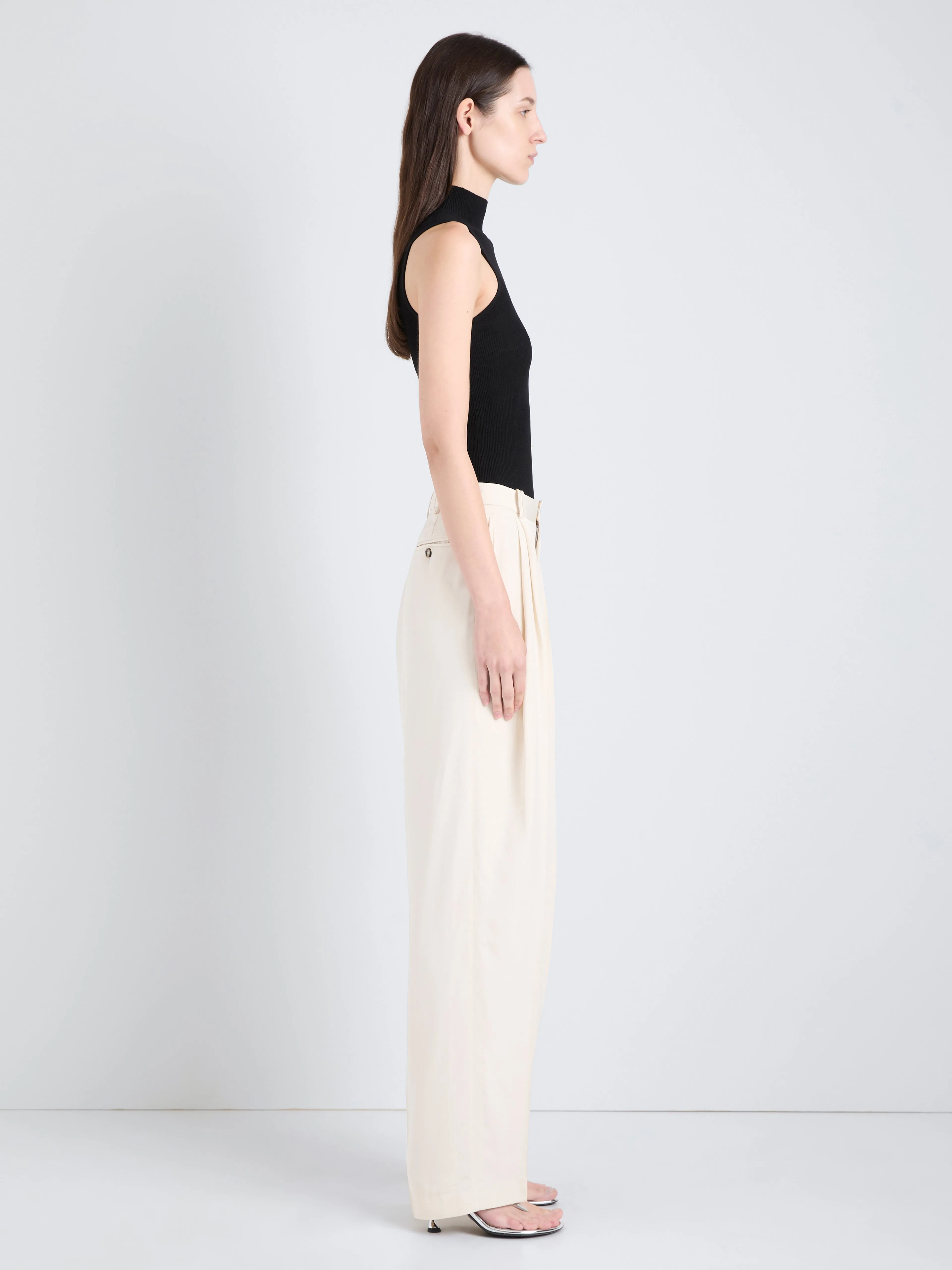Clementina Pant in Viscose Twill sold by Proenza Schouler product image thumbnail 3