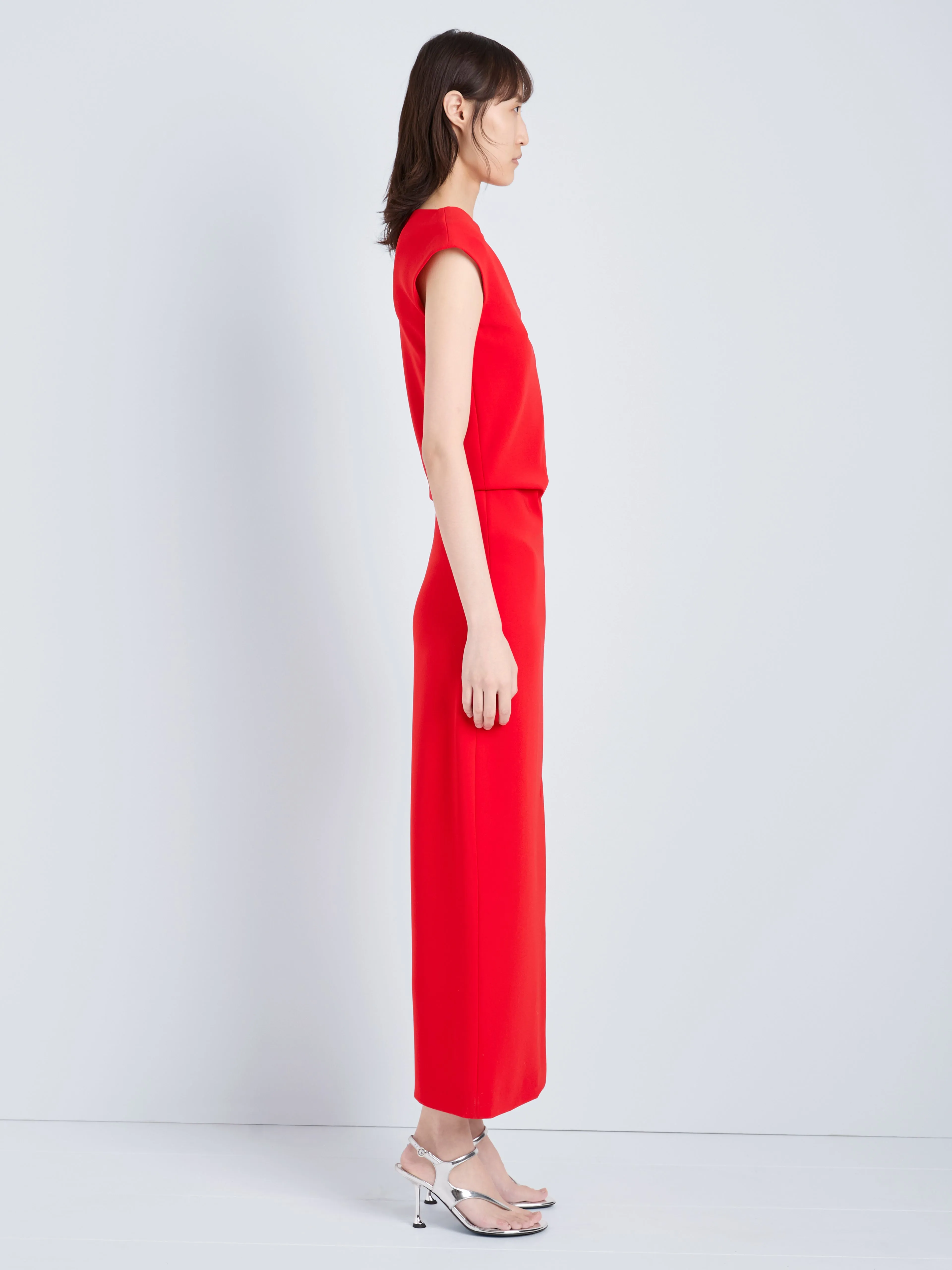 Damea Dress in Matte Double Crepe sold by Proenza Schouler product image thumbnail 3
