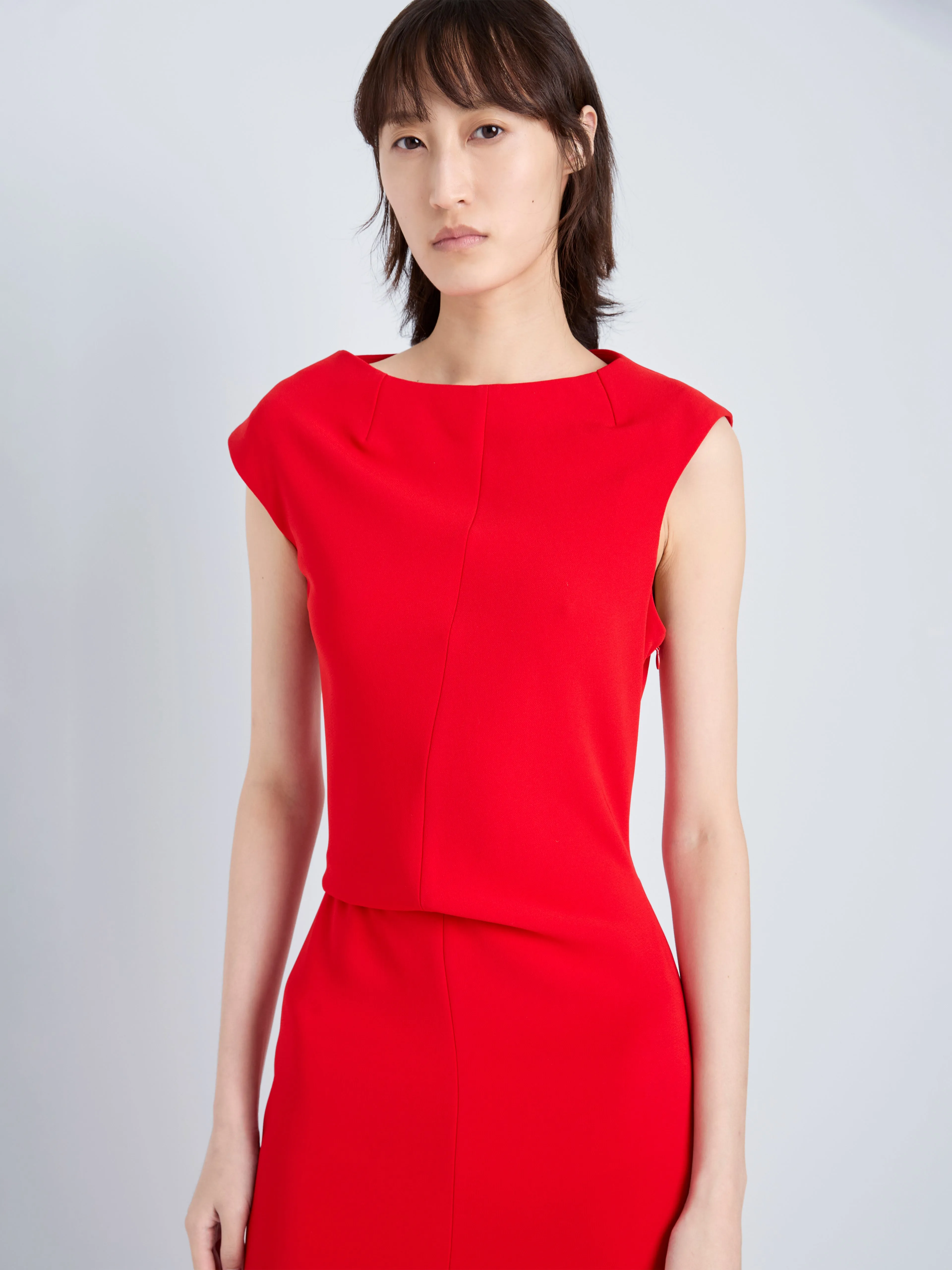 Damea Dress in Matte Double Crepe sold by Proenza Schouler product image thumbnail 5