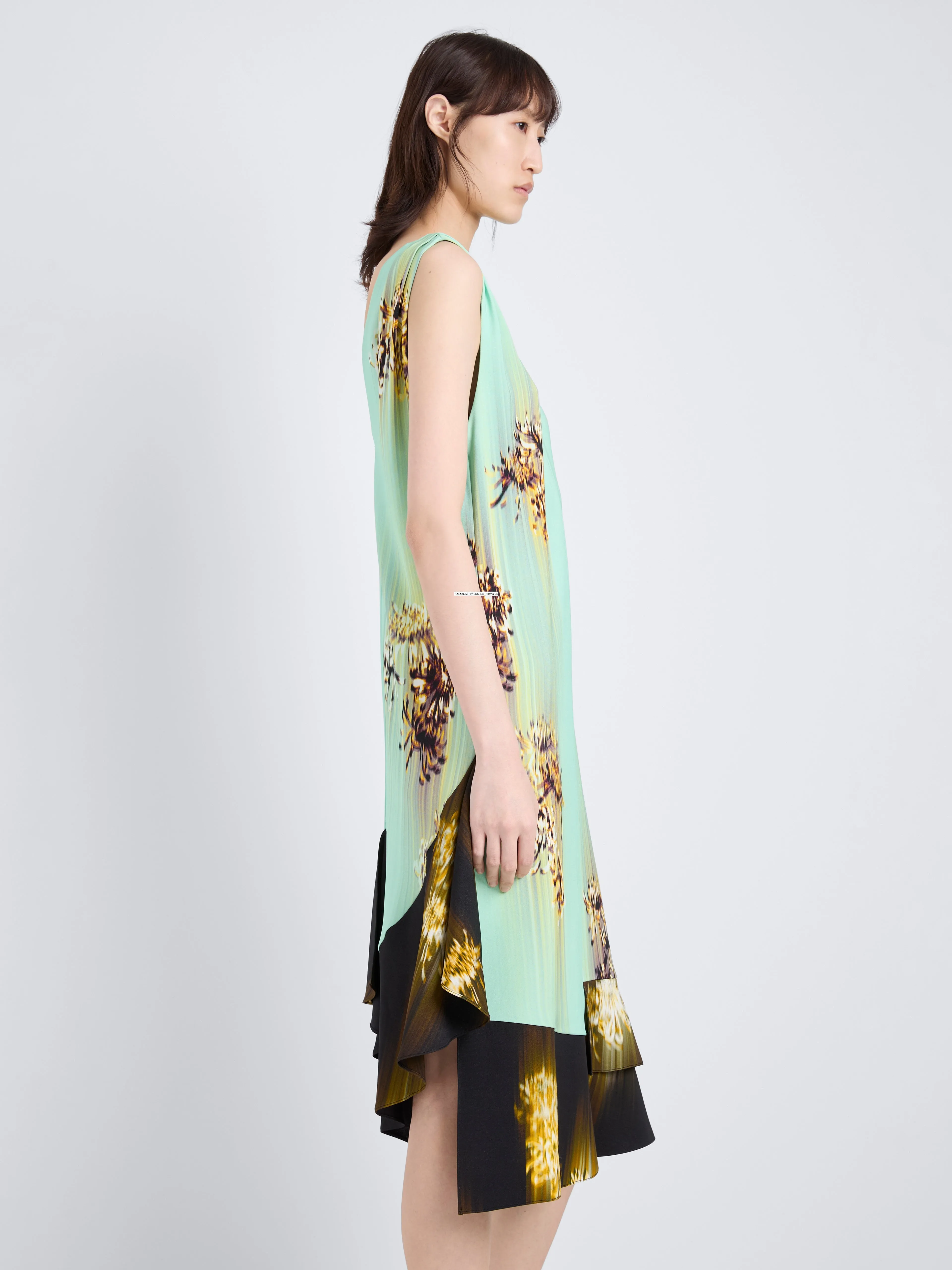 Rhetta Dress in Printed Viscose Cady sold by Proenza Schouler product image thumbnail 5