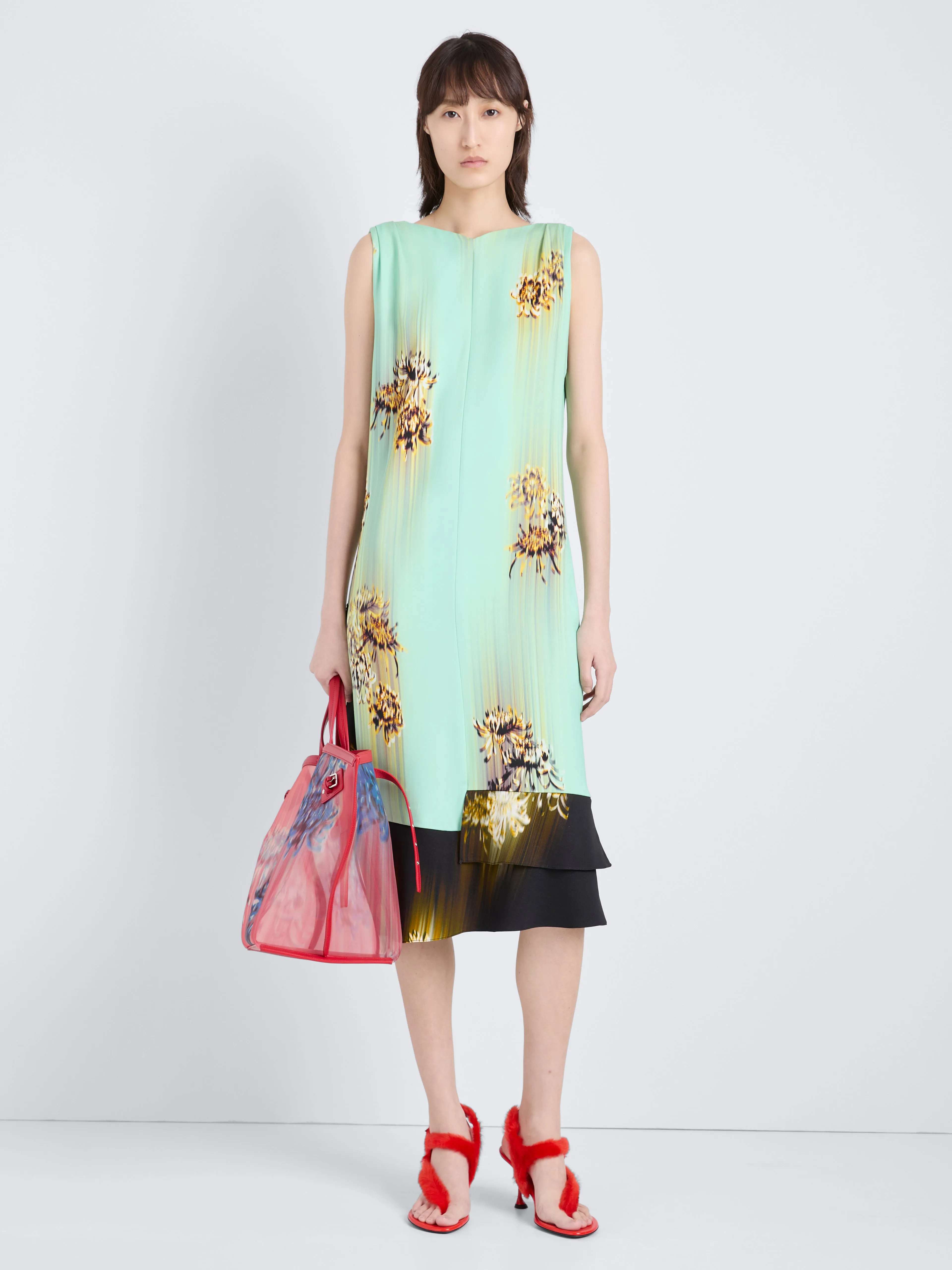 Rhetta Dress in Printed Viscose Cady sold by Proenza Schouler product image thumbnail 2