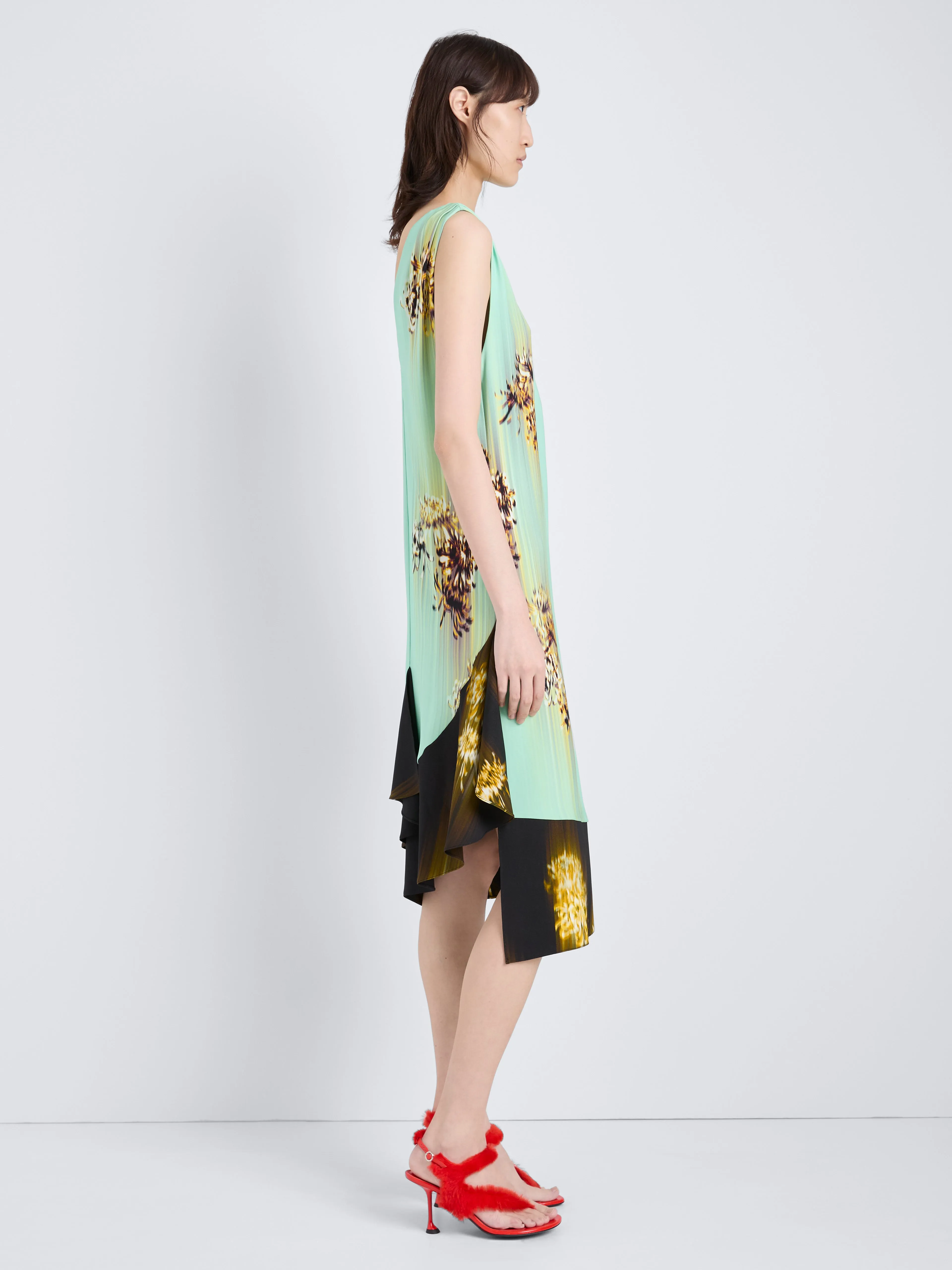 Rhetta Dress in Printed Viscose Cady sold by Proenza Schouler product image thumbnail 3