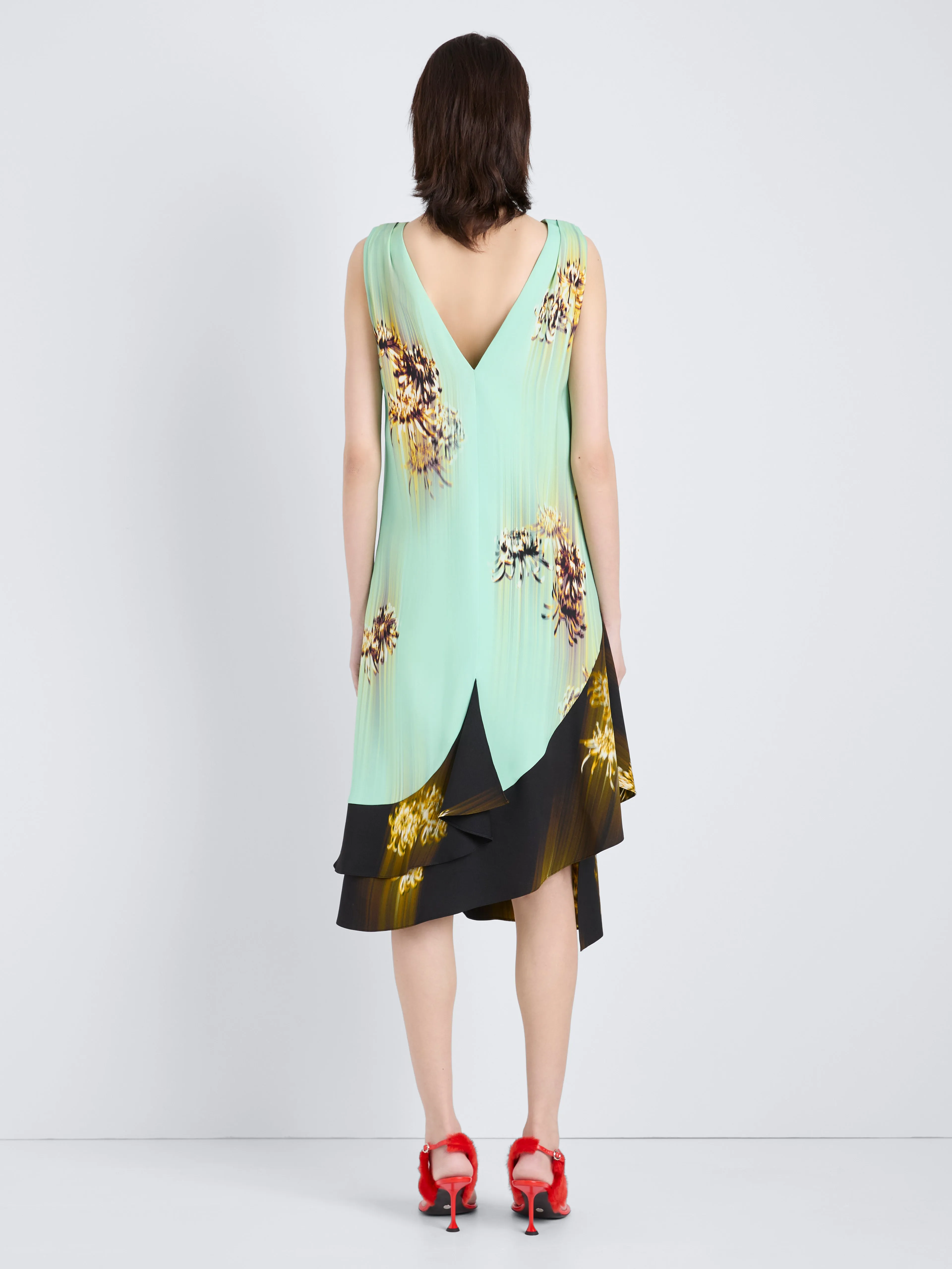 Rhetta Dress in Printed Viscose Cady sold by Proenza Schouler product image thumbnail 4