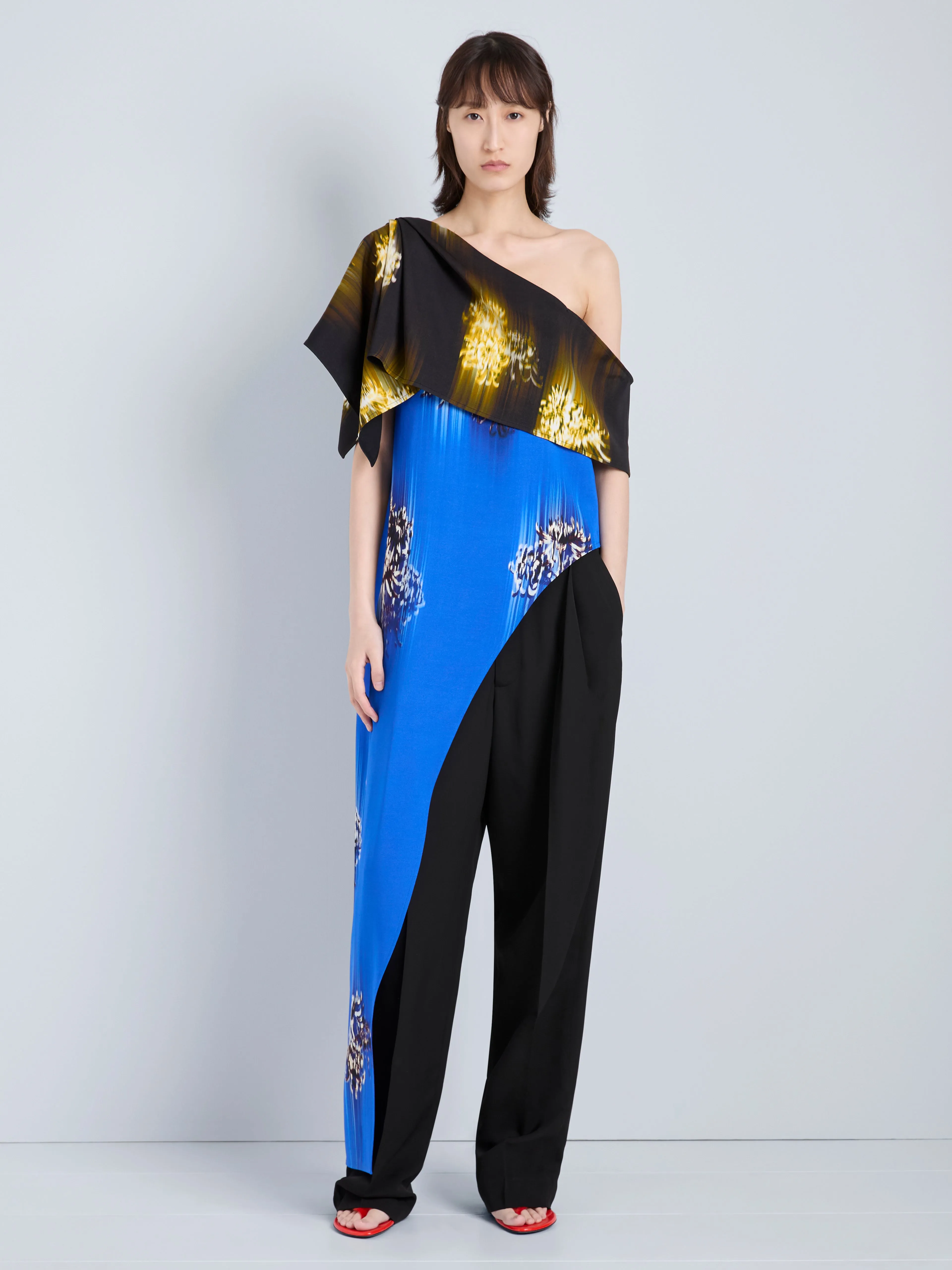 Haya Top in Printed Viscose Cady sold by Proenza Schouler product image thumbnail 3