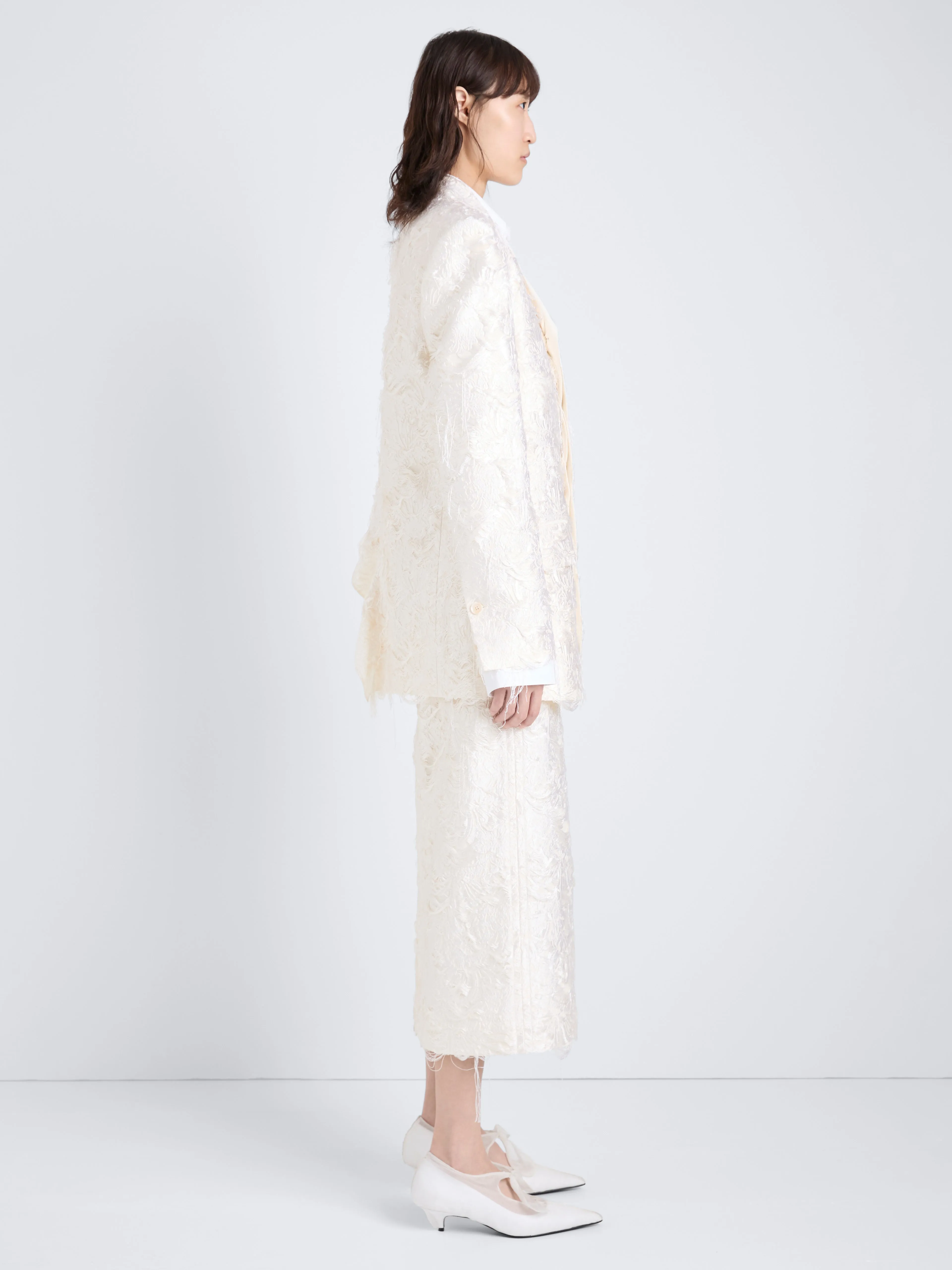 Theodora Jacket in Chrysanthemum Float Jacquard sold by Proenza Schouler product image thumbnail 4
