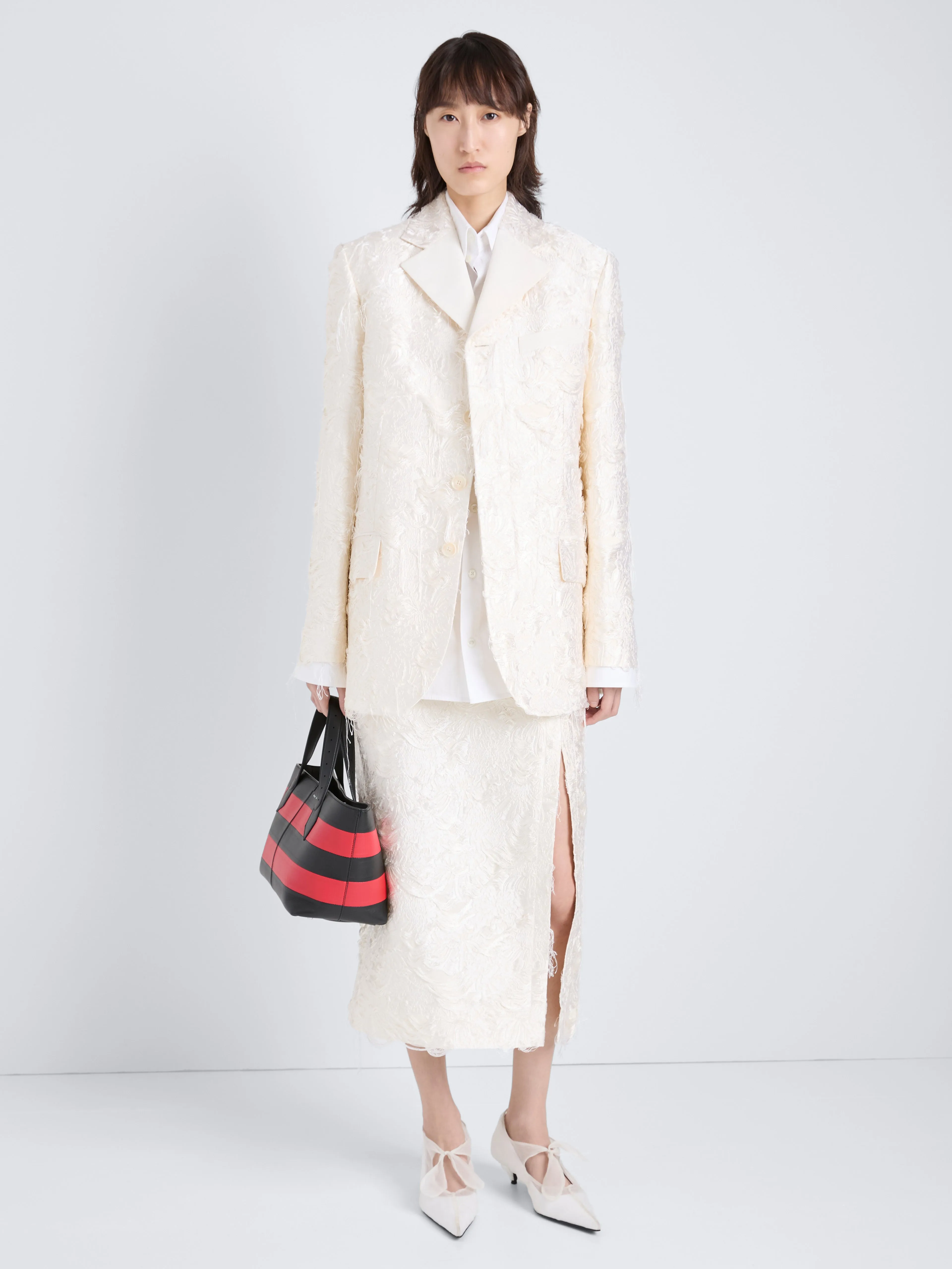 Theodora Jacket in Chrysanthemum Float Jacquard sold by Proenza Schouler product image thumbnail 3