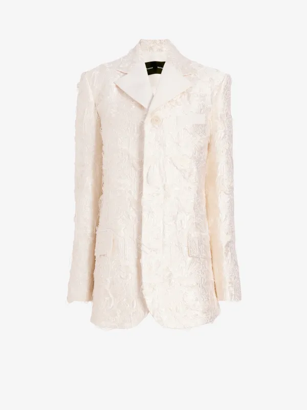 Theodora Jacket in Chrysanthemum Float Jacquard made by Proenza Schouler