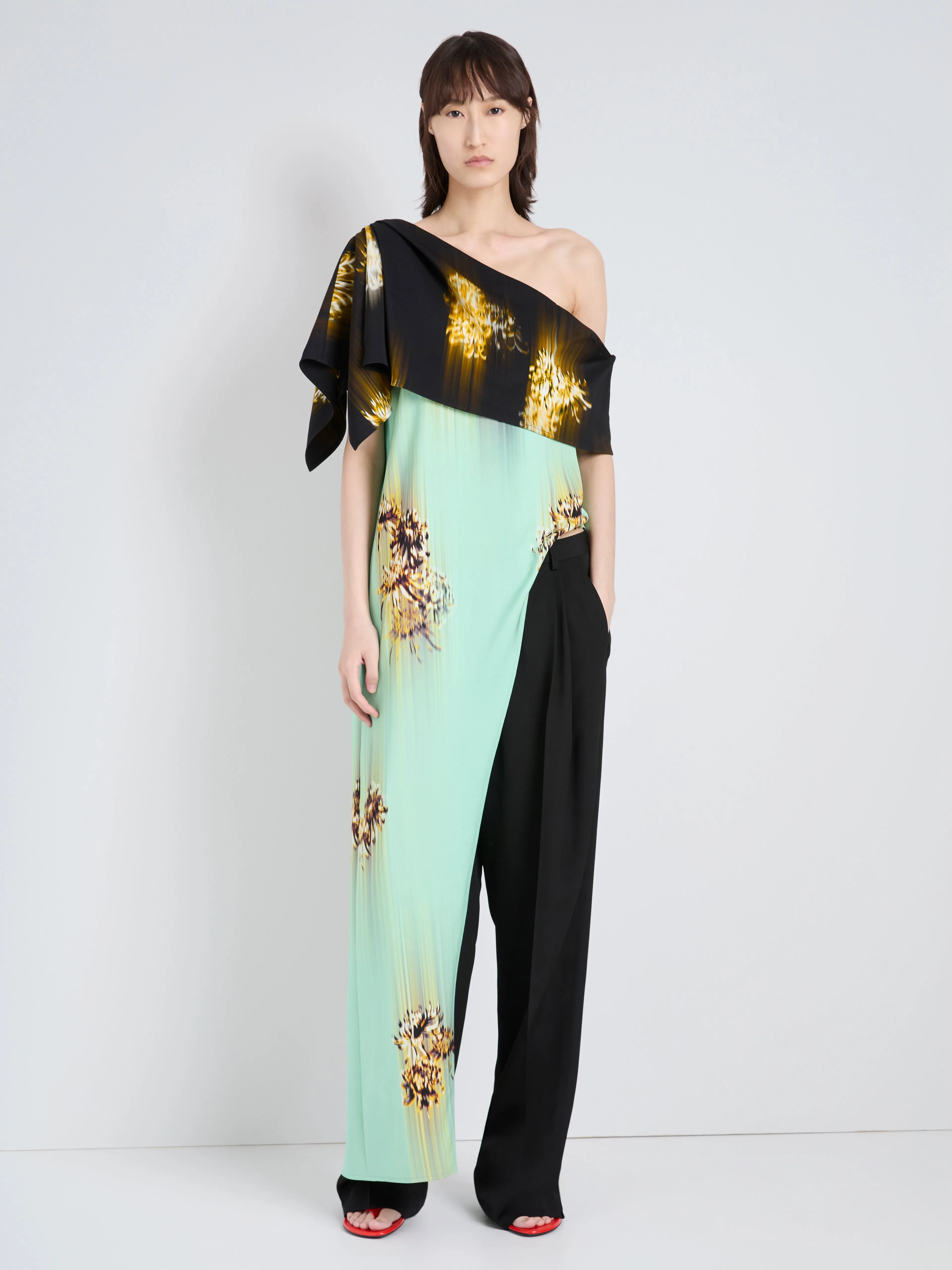 Haya Top in Printed Viscose Cady sold by Proenza Schouler product image thumbnail 3