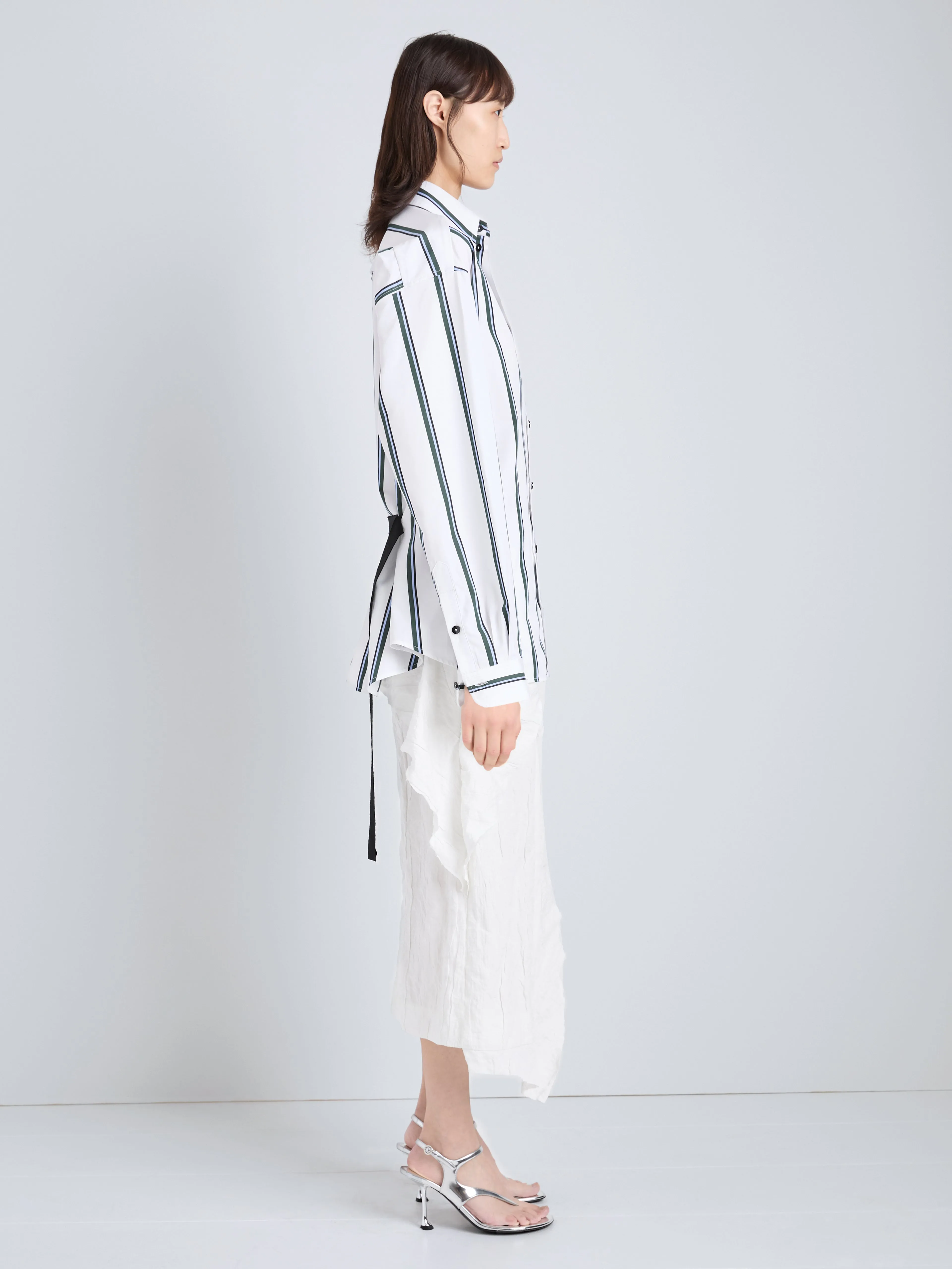 Alia Top in Cotton Silk Shirting sold by Proenza Schouler product image thumbnail 4