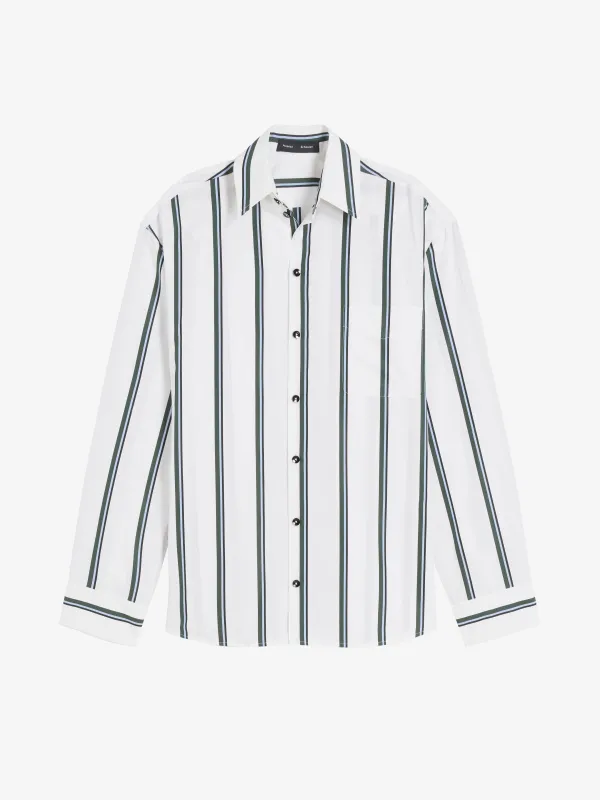 Alia Top in Cotton Silk Shirting made by Proenza Schouler