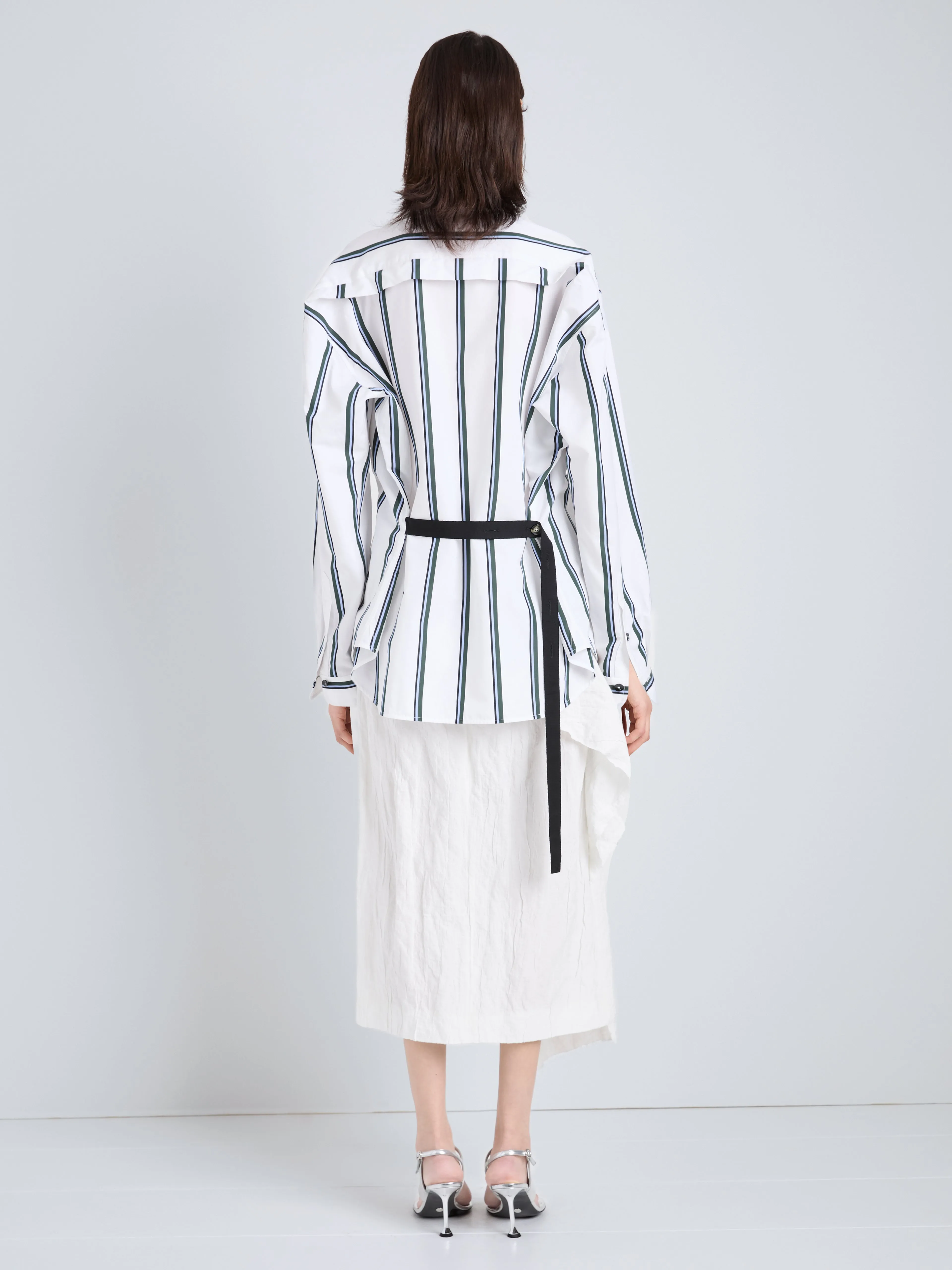 Alia Top in Cotton Silk Shirting sold by Proenza Schouler product image thumbnail 5