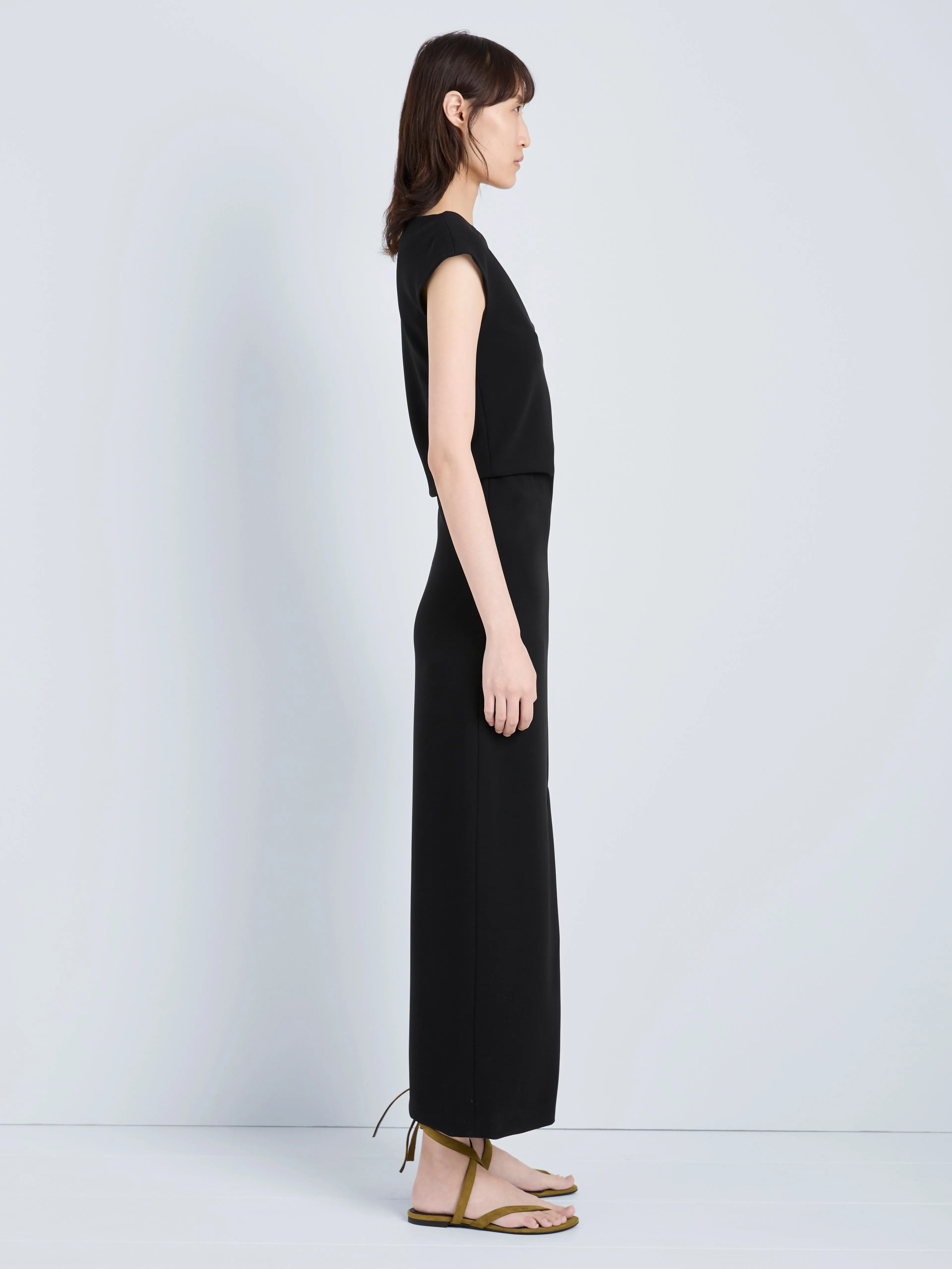 Damea Dress in Matte Double Crepe sold by Proenza Schouler product image thumbnail 3
