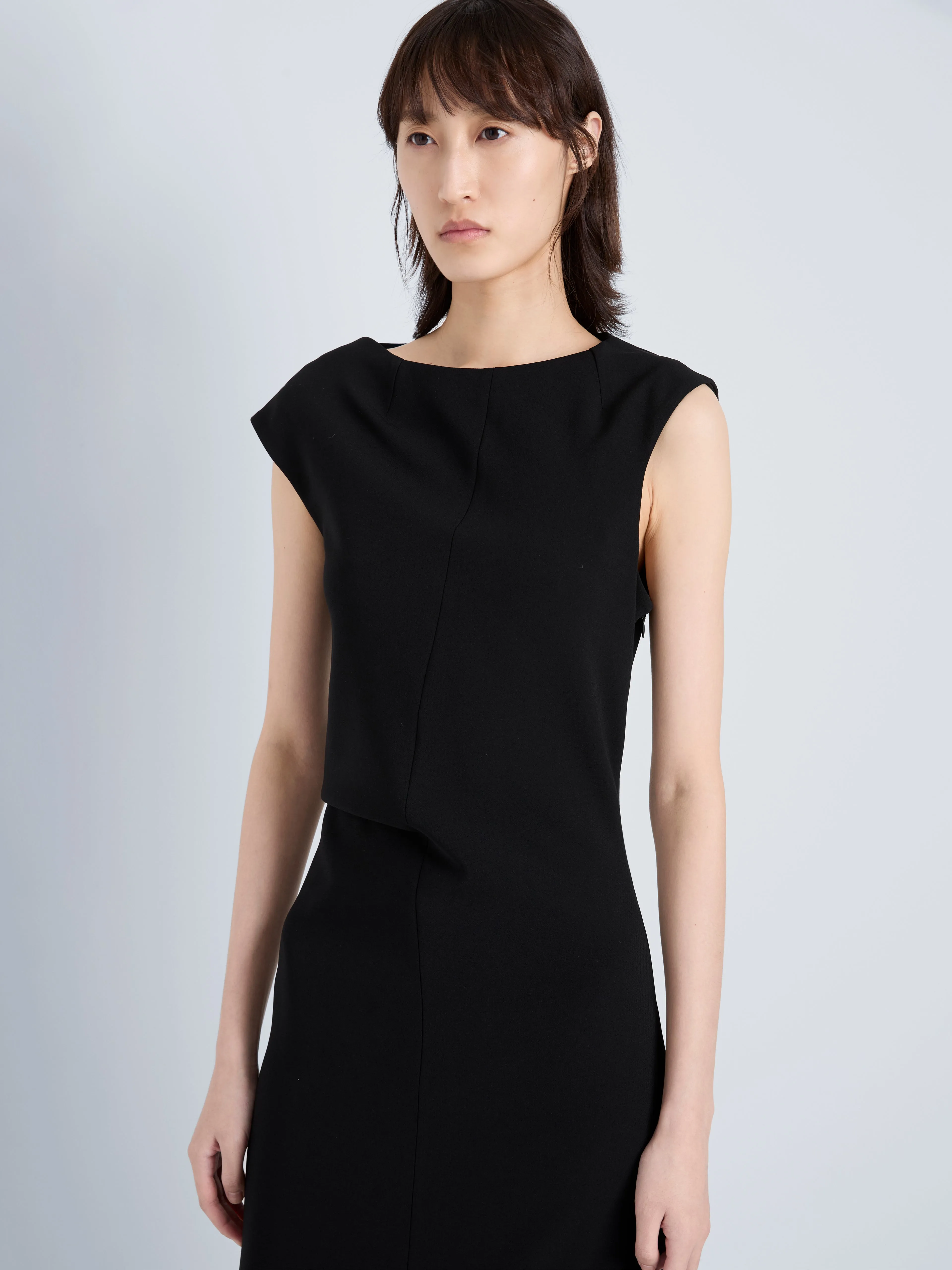 Damea Dress in Matte Double Crepe sold by Proenza Schouler product image thumbnail 5