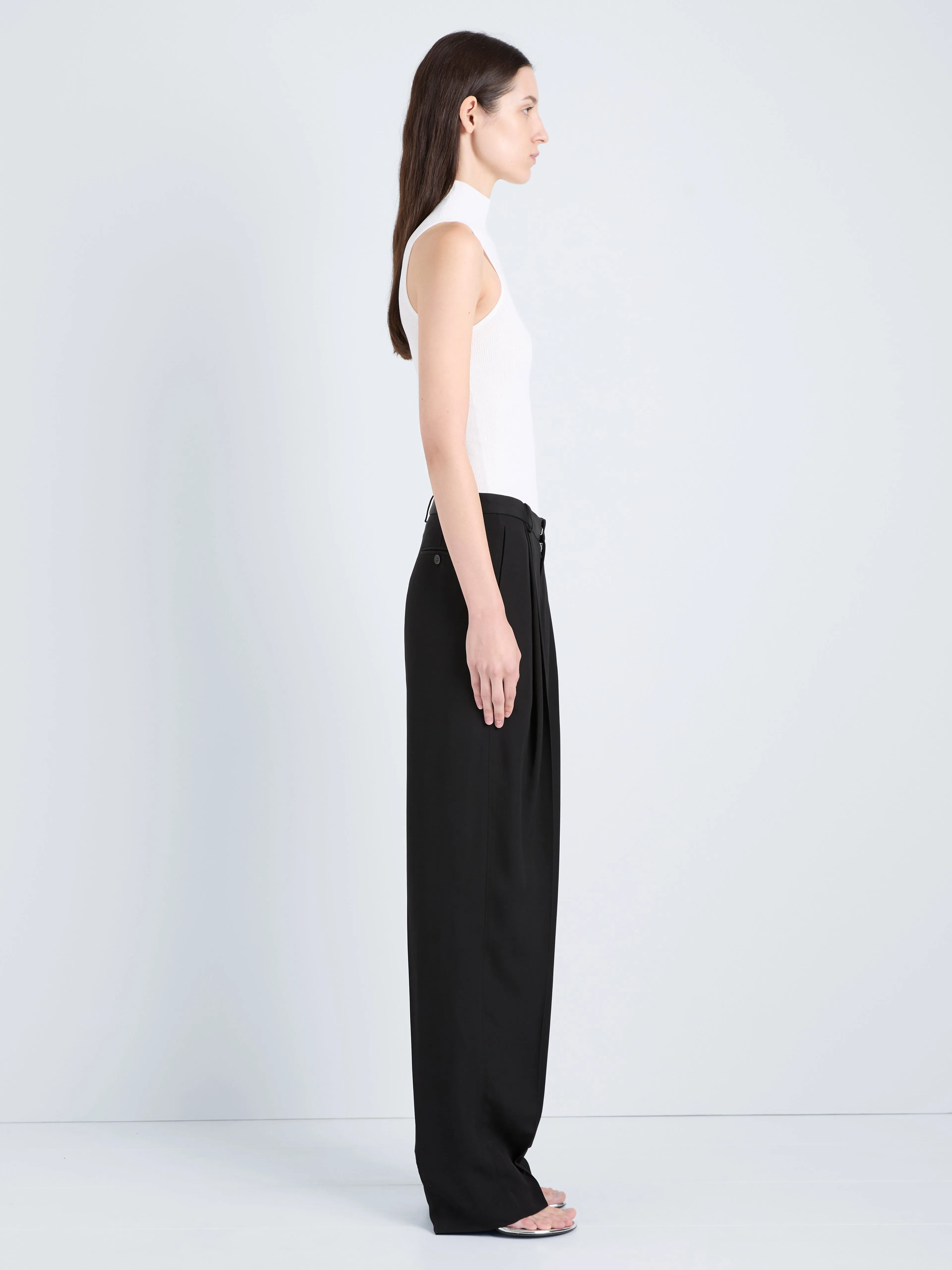 Clementina Pant in Viscose Twill sold by Proenza Schouler product image thumbnail 3
