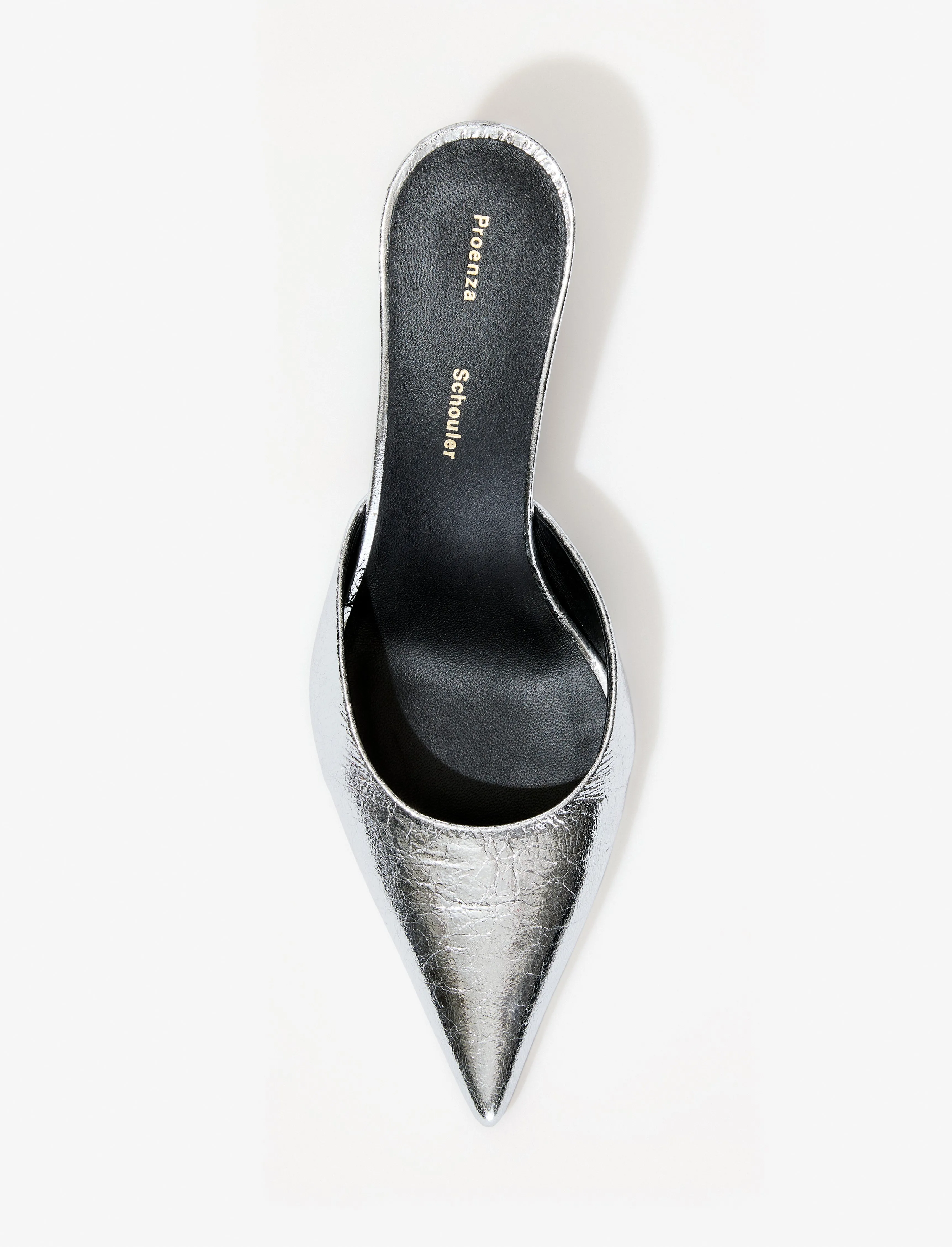 Spike Mules in Crinkled Metallic sold by Proenza Schouler product image thumbnail 4