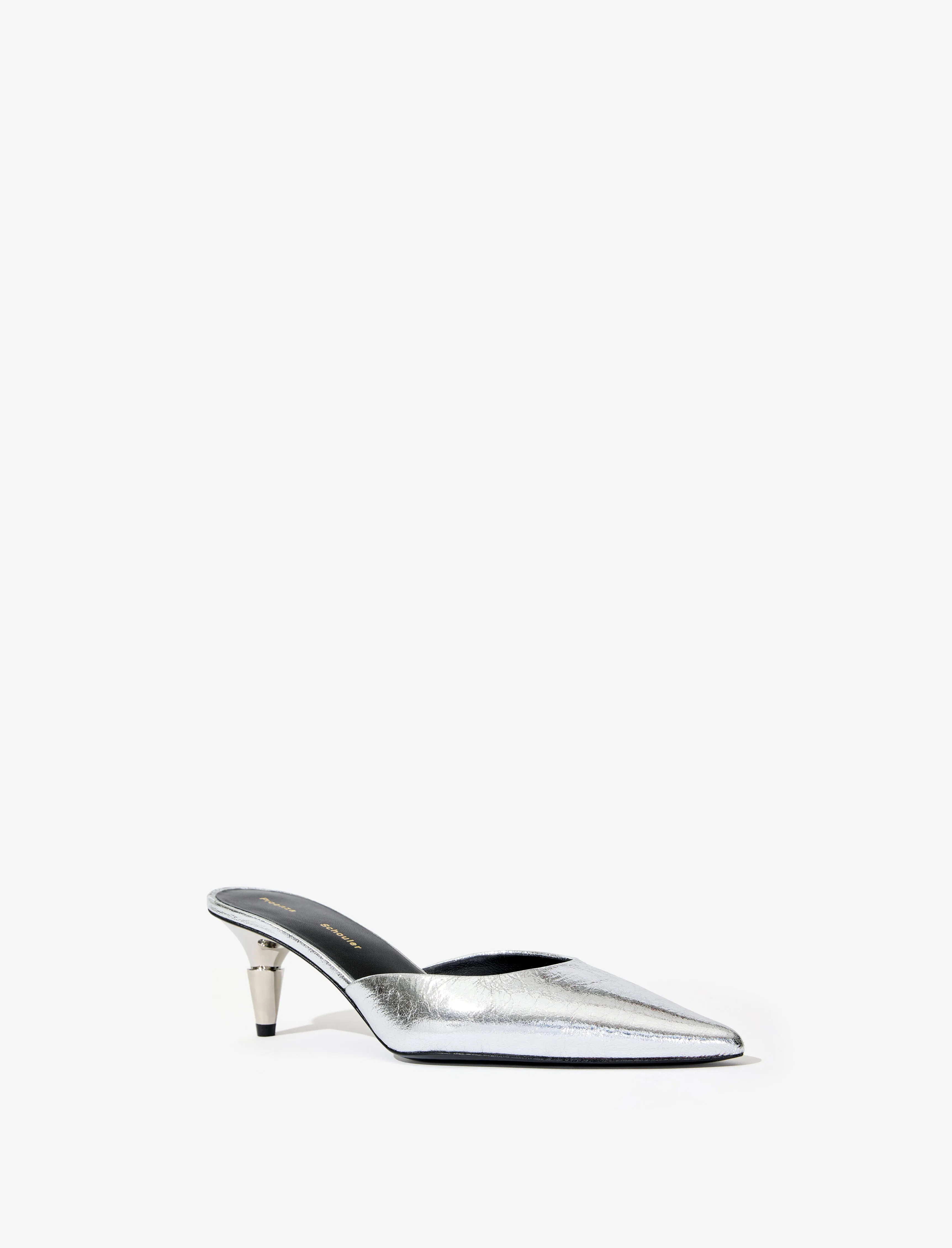 Spike Mules in Crinkled Metallic sold by Proenza Schouler product image thumbnail 2