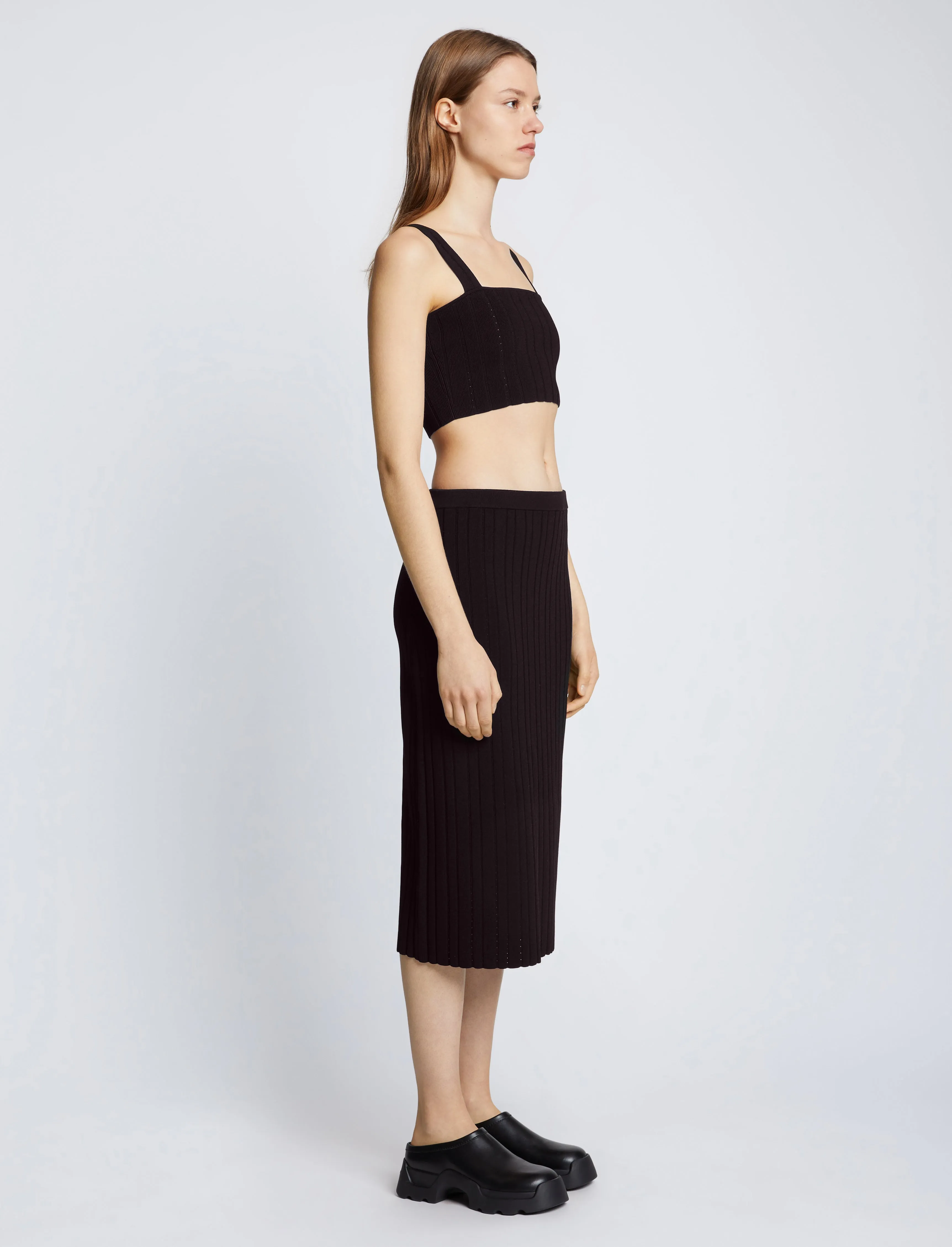 Pointelle Rib Knit Skirt sold by Proenza Schouler product image thumbnail 3
